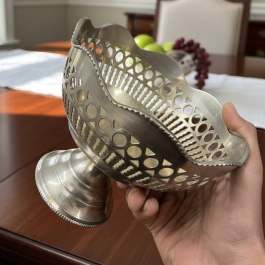 1988 Antique Brass Decor Bowls – Set of 3 | Graduated Brass Display Bowls