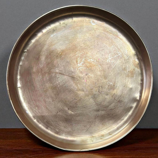 Antique Brass Thal | Pital Traditional Serving Plate