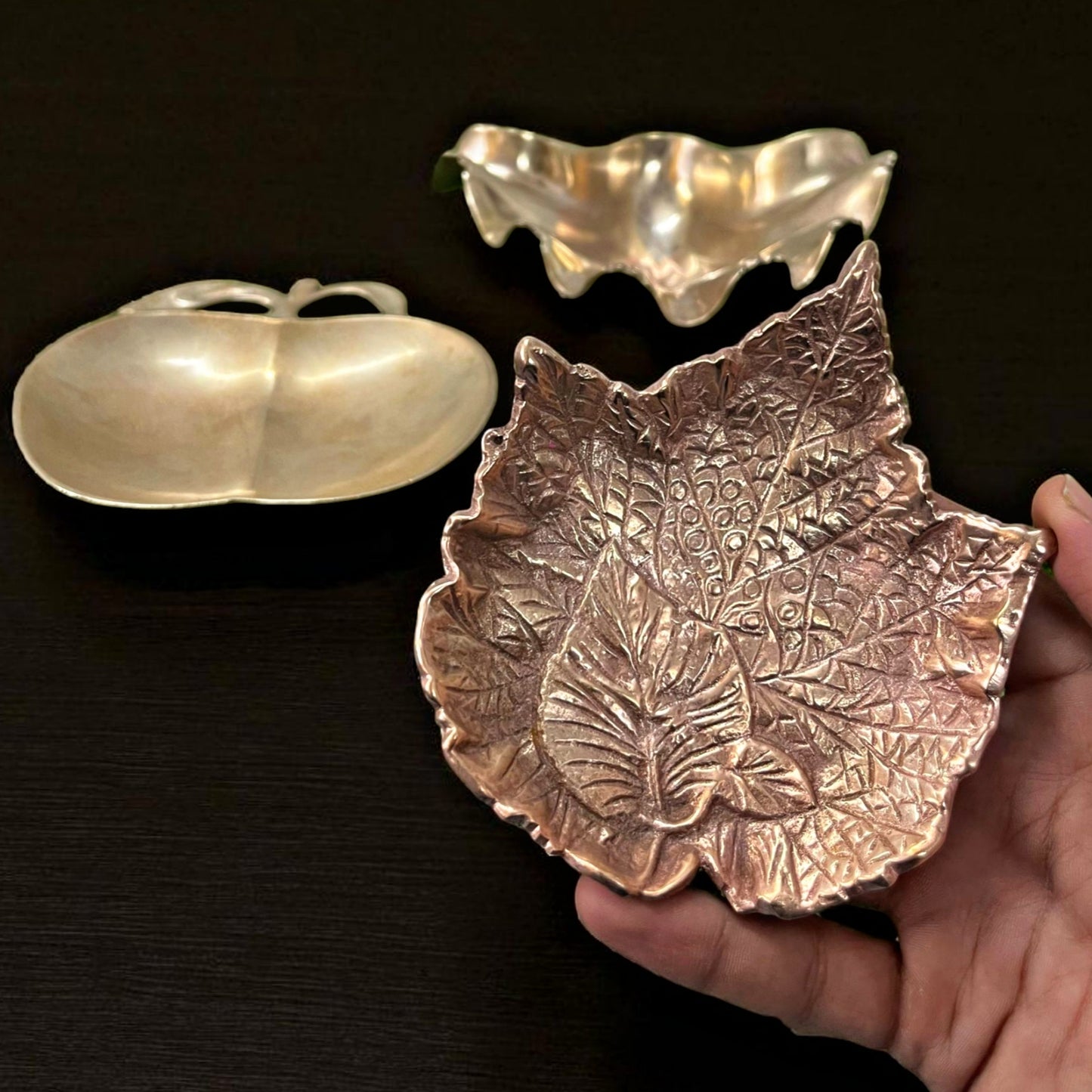 Antique Brass Serving Bowl Set of 3 | Pital Traditional Kitchen & Decor