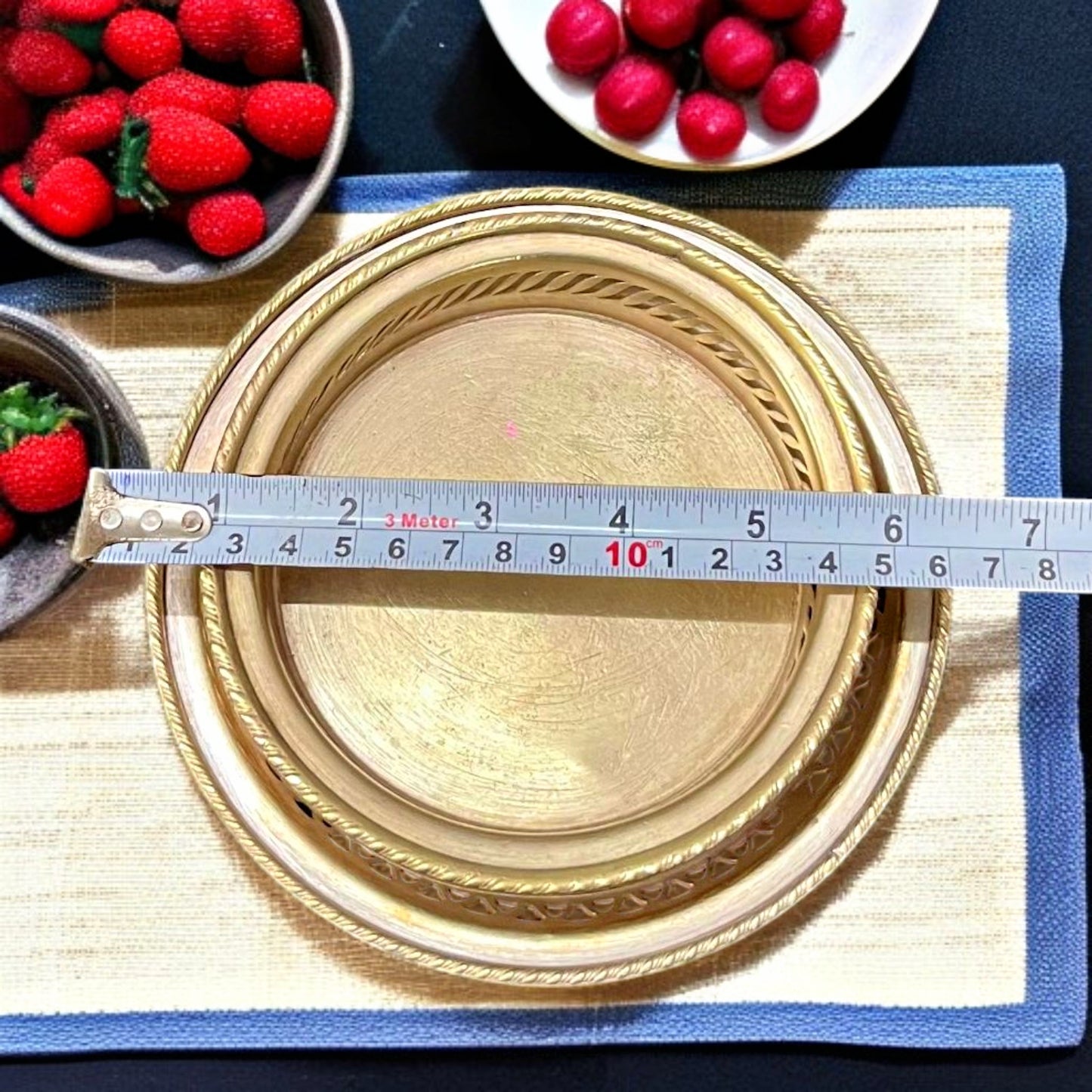 Antique Brass Tableware Set | Pital Traditional Serveware