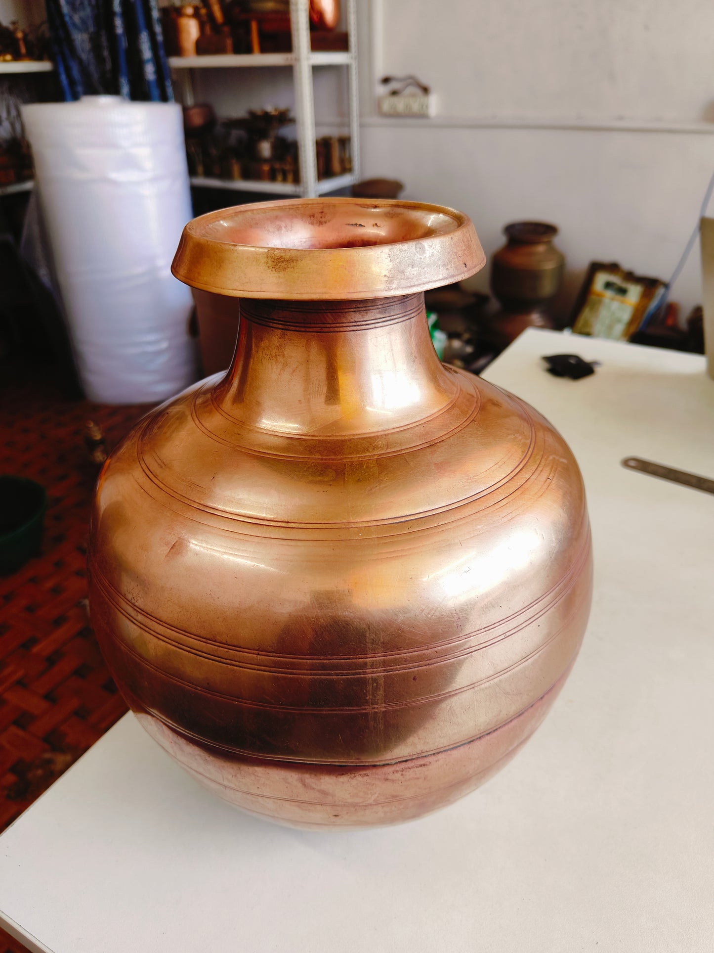 Antique Brass Rare Big Size Pot