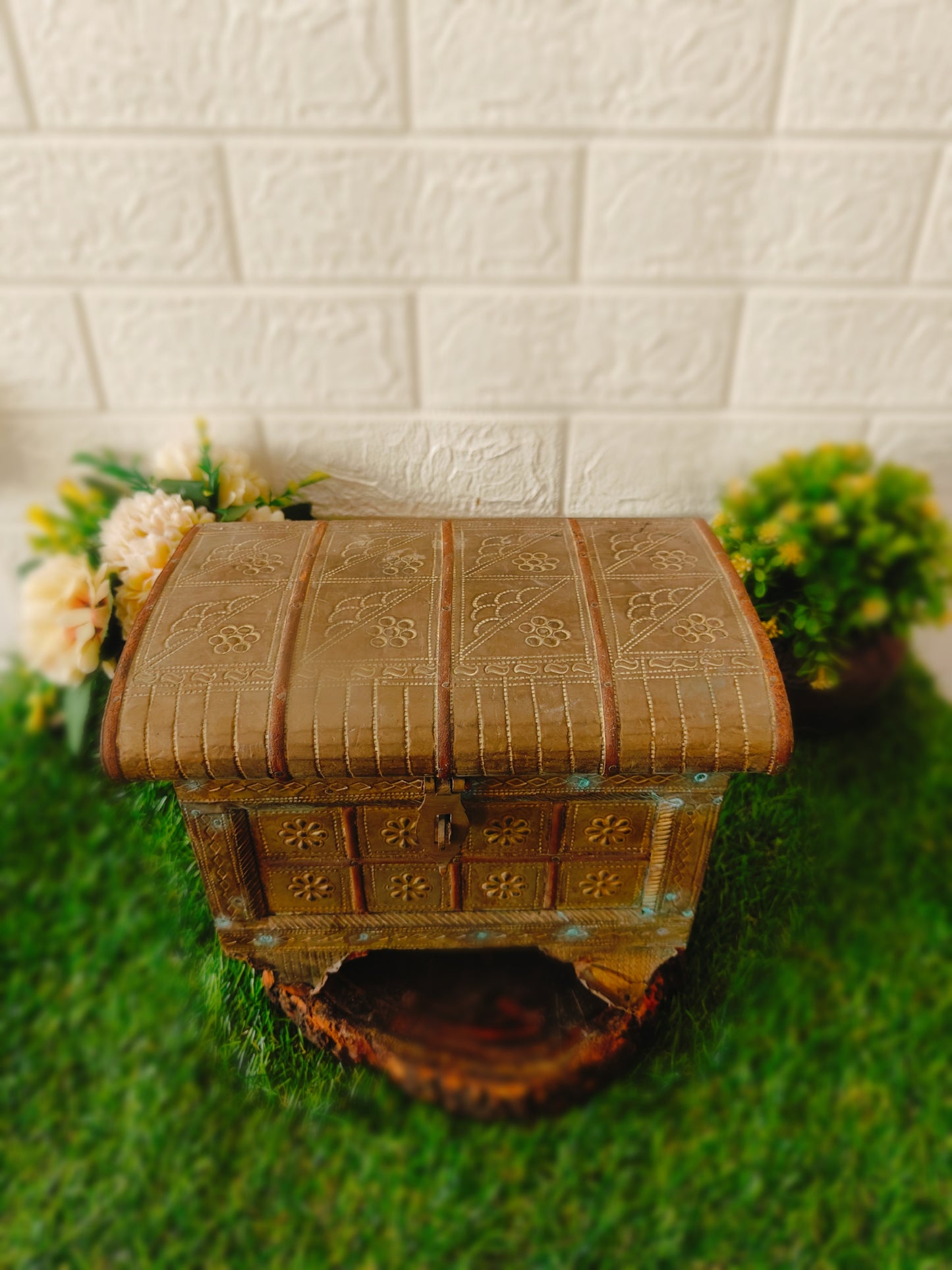 Antique Wooden Chest - Box - Bombay Antiques