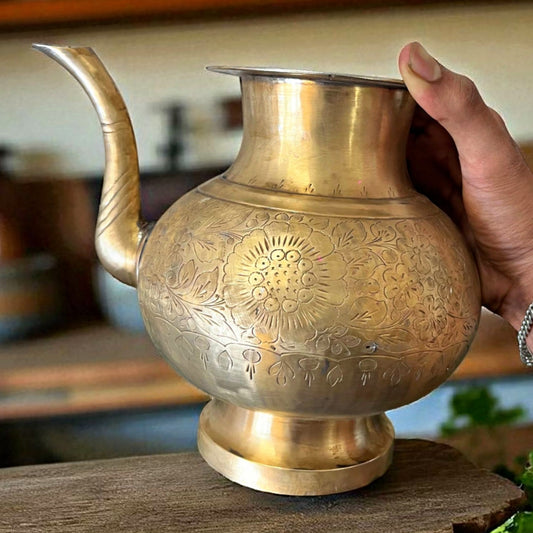 Antique Brass Kamandal | Traditional Water Pot & Heritage Storage Vessel