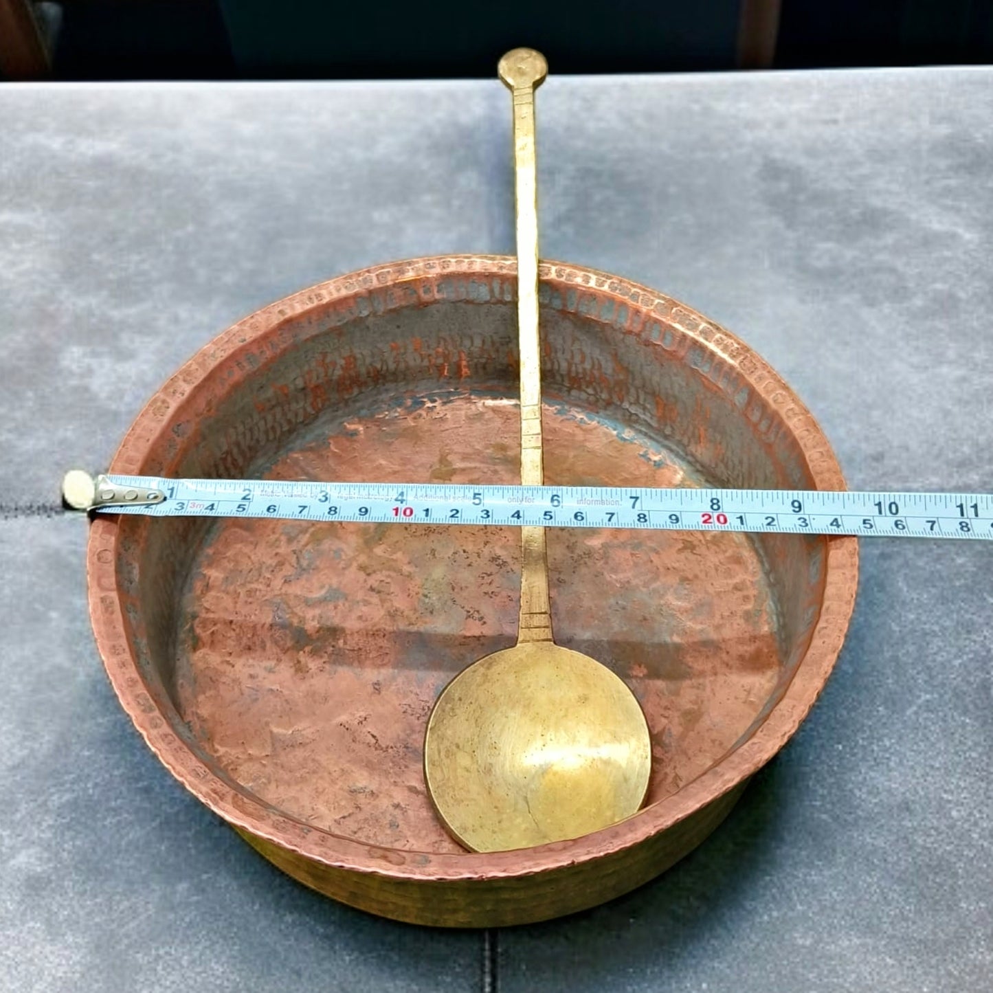 Antique Copper Langadi with Ladle | Timeless Craft | Traditional Tamba Lagan