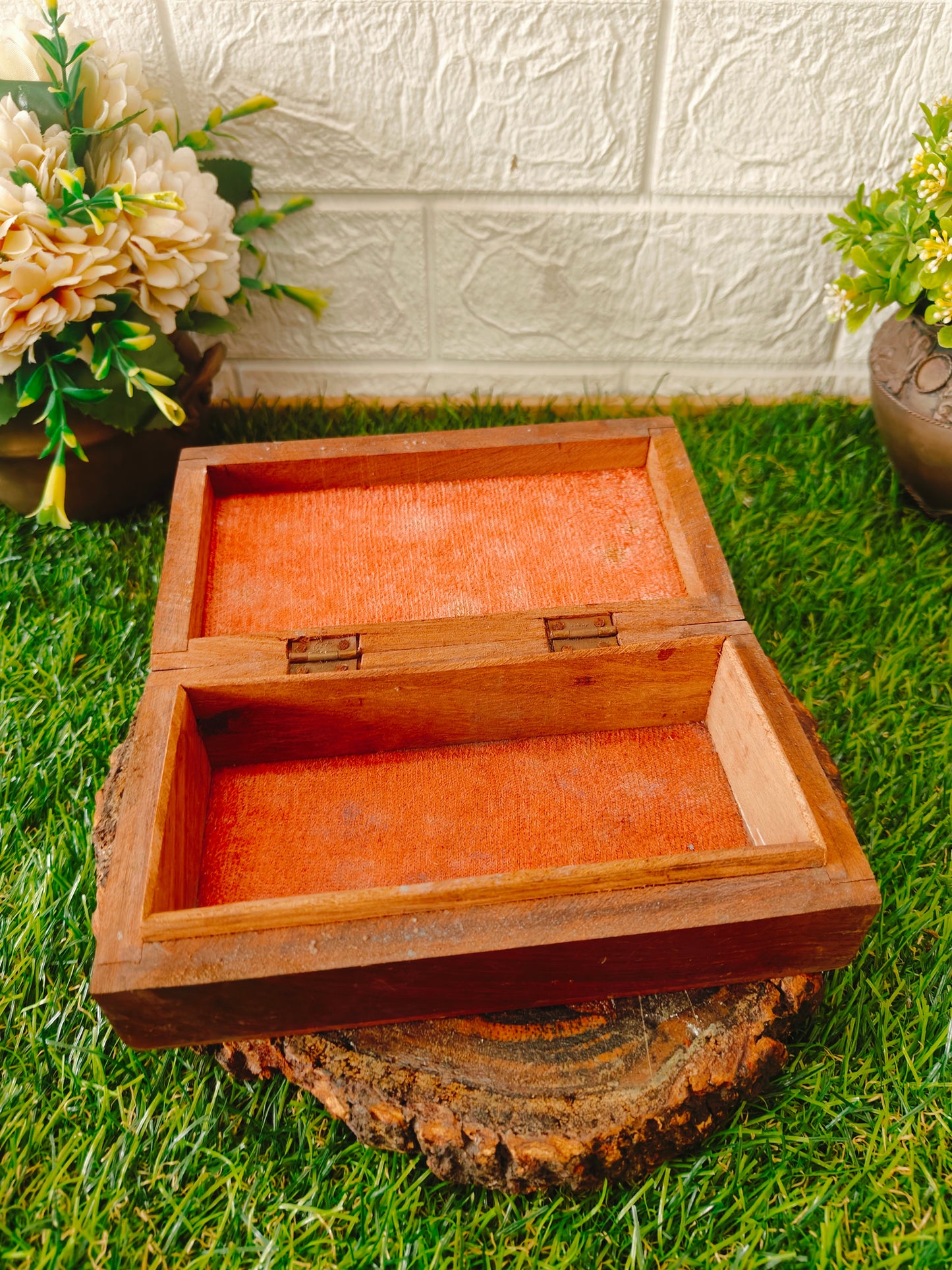 Antique Teakwood Small Box - Bombay Antiques