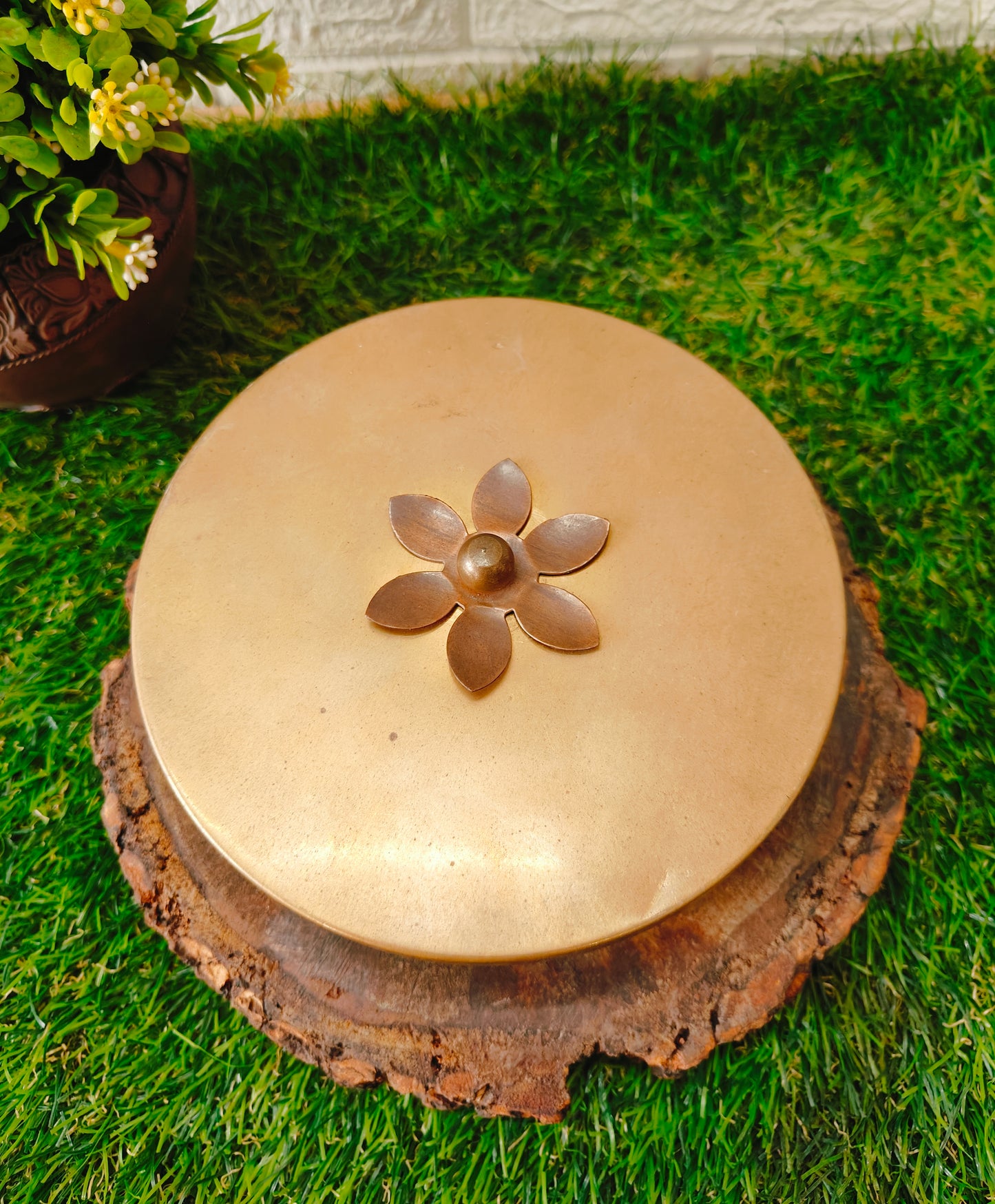 Vintage Rare Copper Brass Medium Size Storage Box