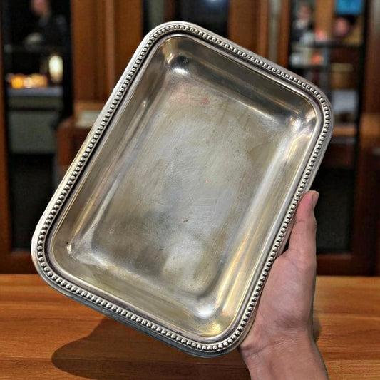 Antique Brass Plate & Tray | Pital Traditional Dining & Decor