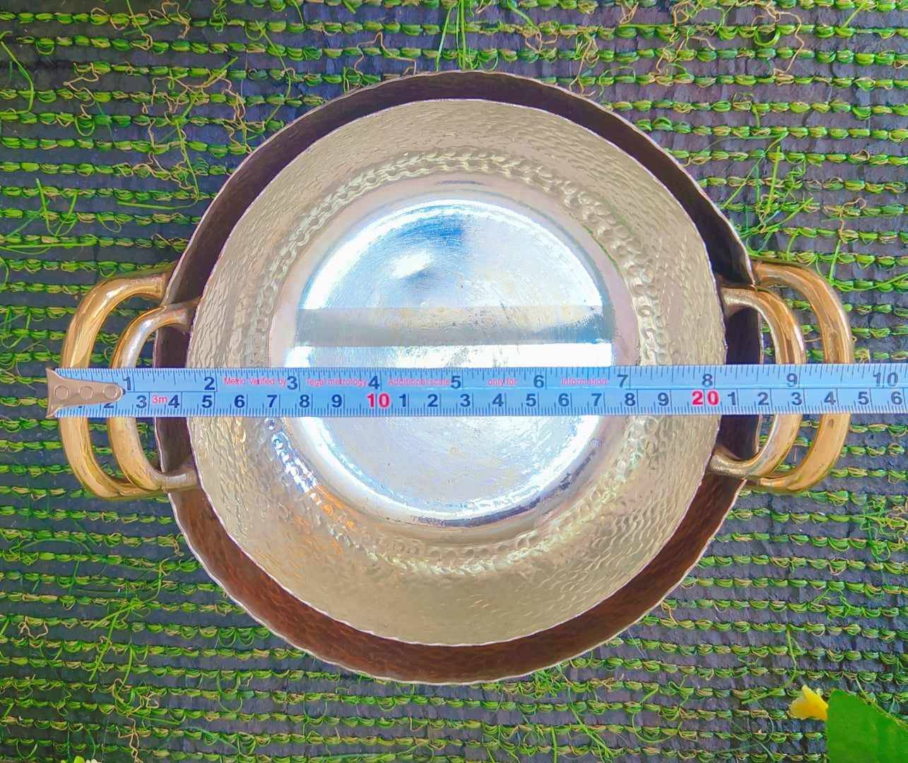 Vintage Hammered Copper Kadai in Pair | Tamba Cooking Items | Kitchen Utensil