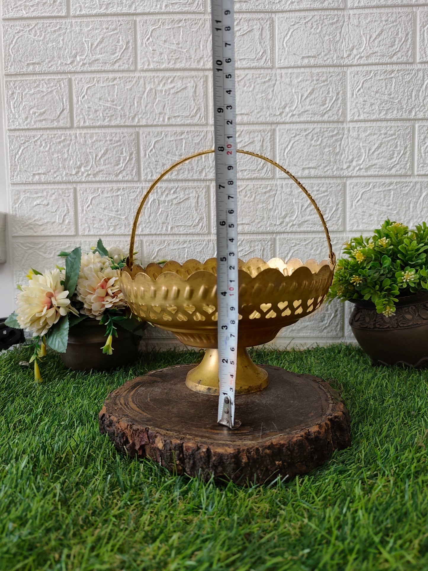 Antique Brass Padi - Basket