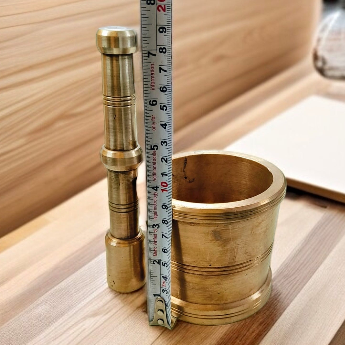Antique Brass Khalbatta | Traditional Morter & Pestle | Hamam Dasta Heavy and big
