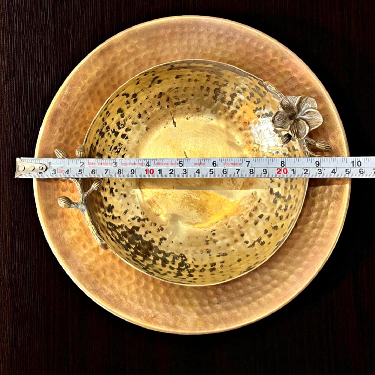 Antique Brass Urli with Stand in Pair | Traditional Decor & Serving Bowls