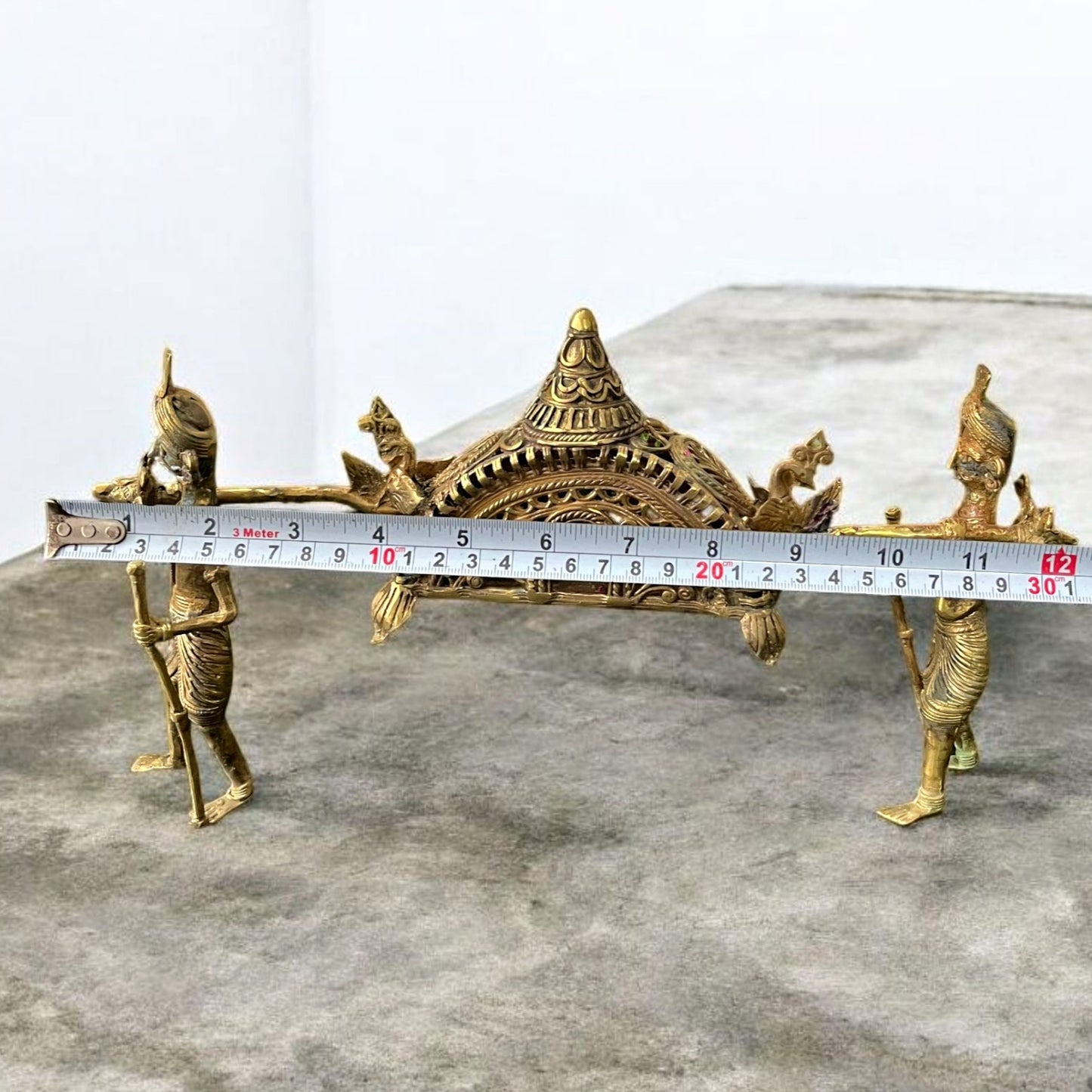 Antique Brass Dhokra Art Piece | Pital Traditional Folk Sculpture