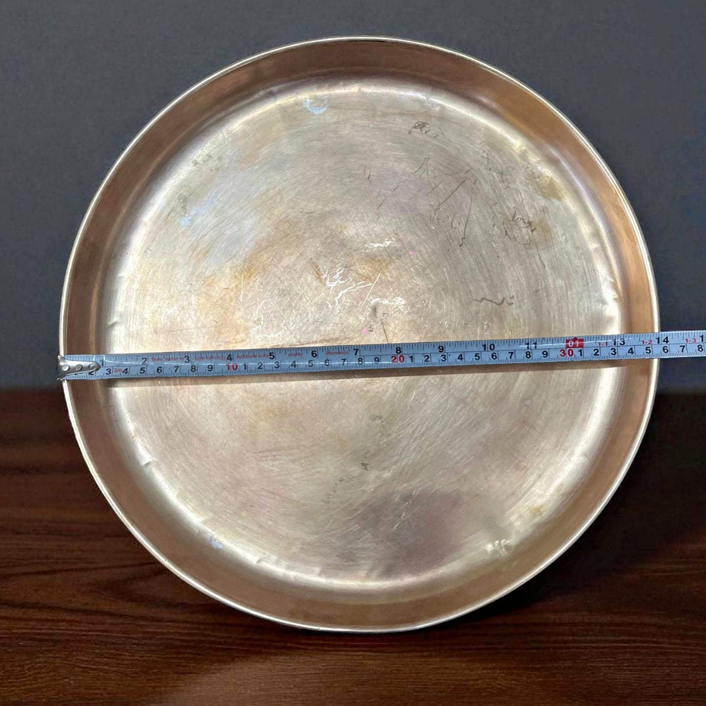 Antique Brass Thal | Pital Traditional Serving Plate