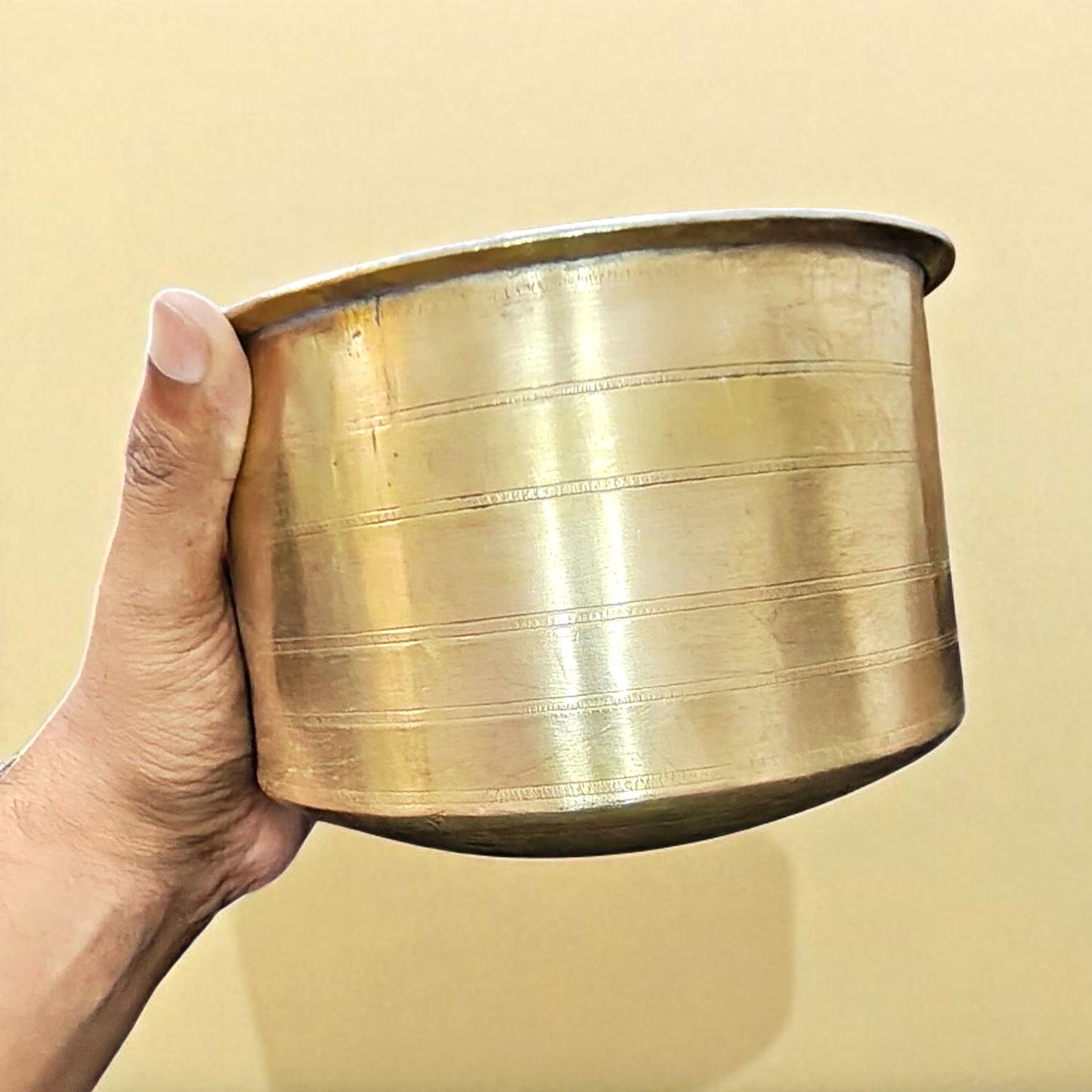 Antique Brass Cooking Bowl | Pital Traditional South Indian Cookware set of 4