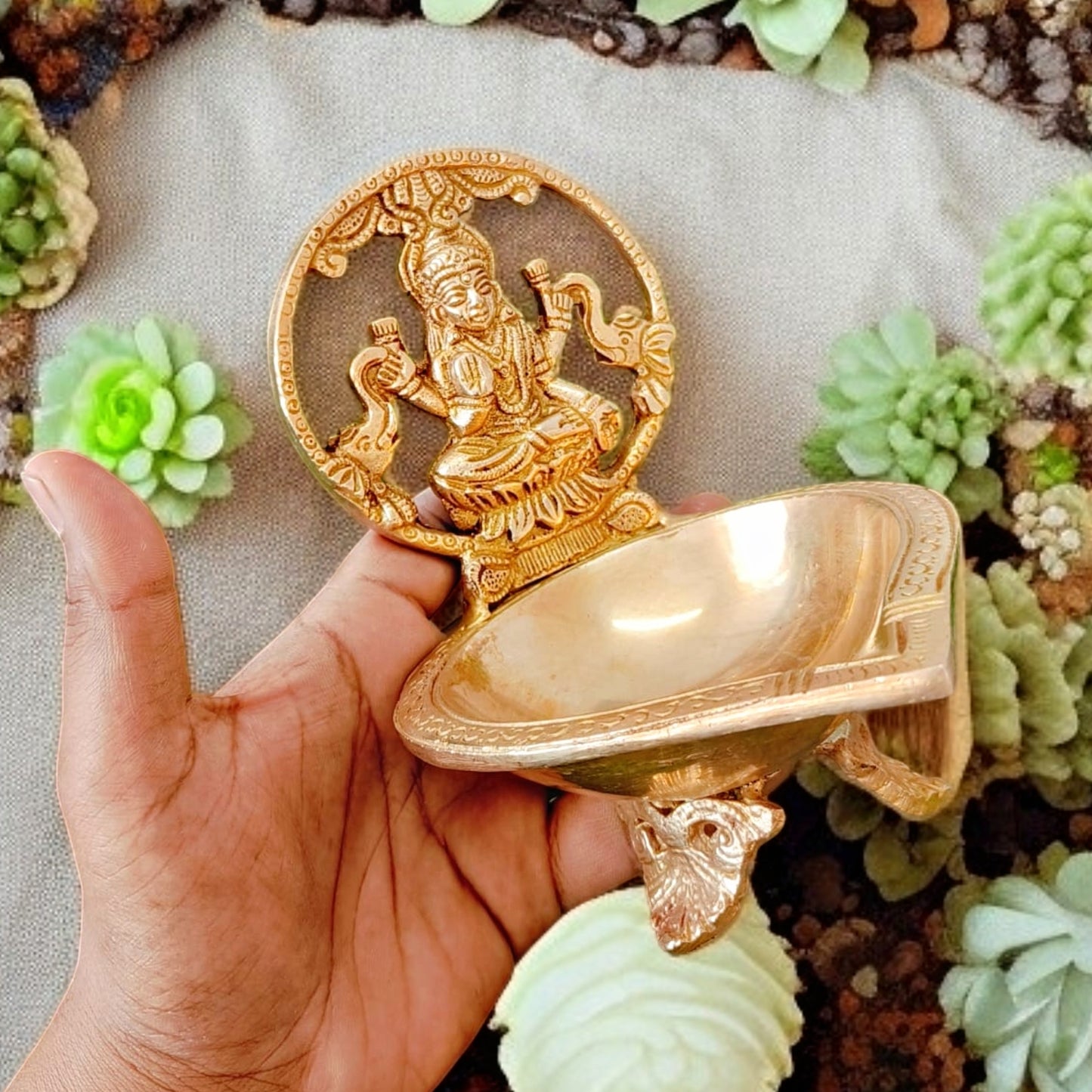 Antique Brass Diya | Traditional Pital Oil Lamp | Home Decor Collectible