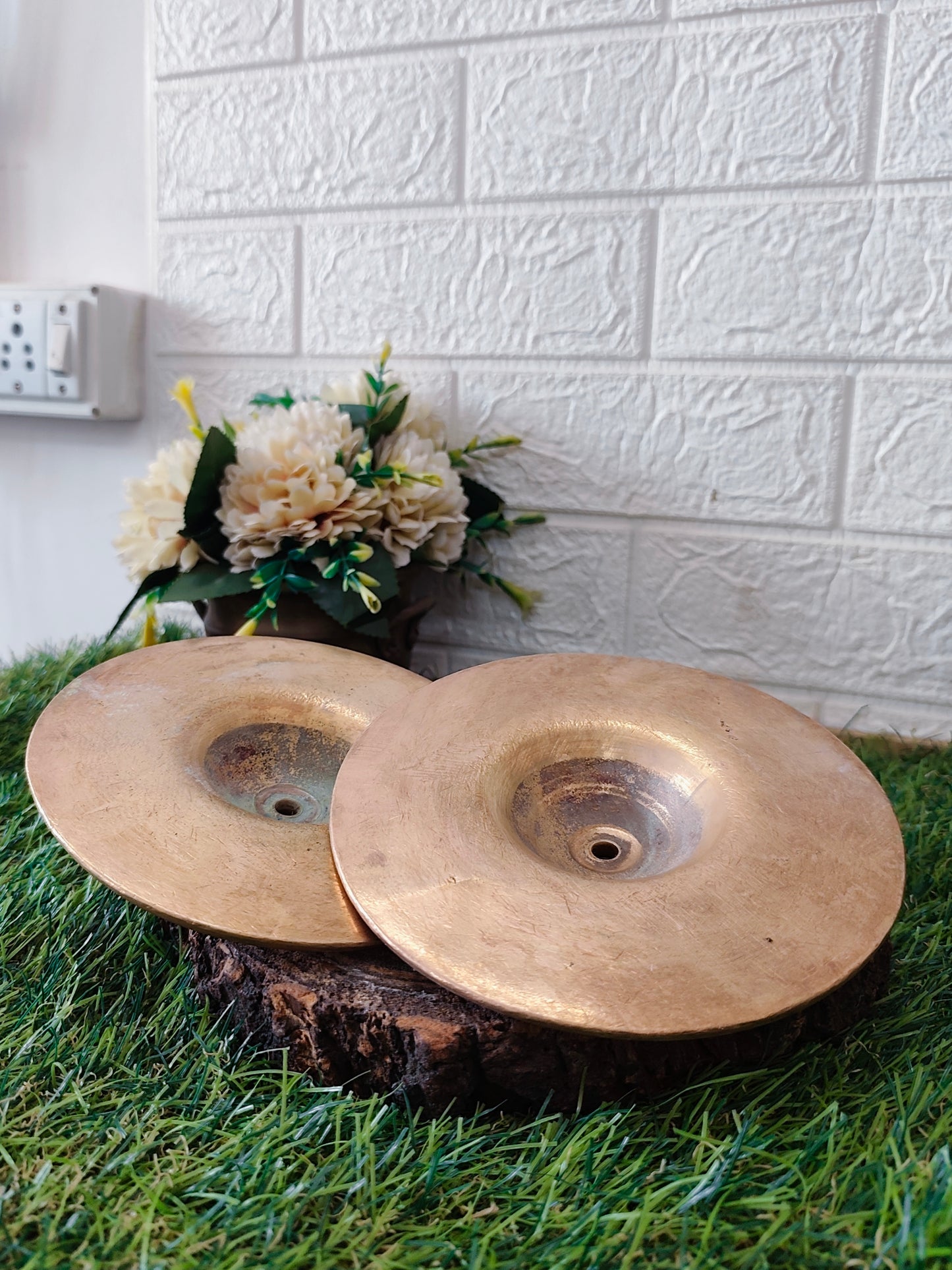 Antique Bronze Cymbal finger - Taal - Bombay Antiques