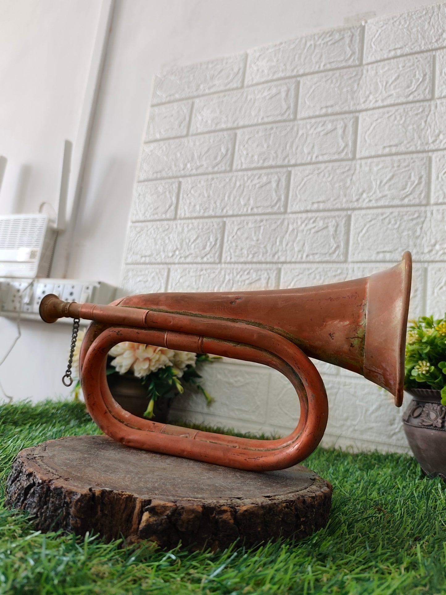 Antique Copper Bugle