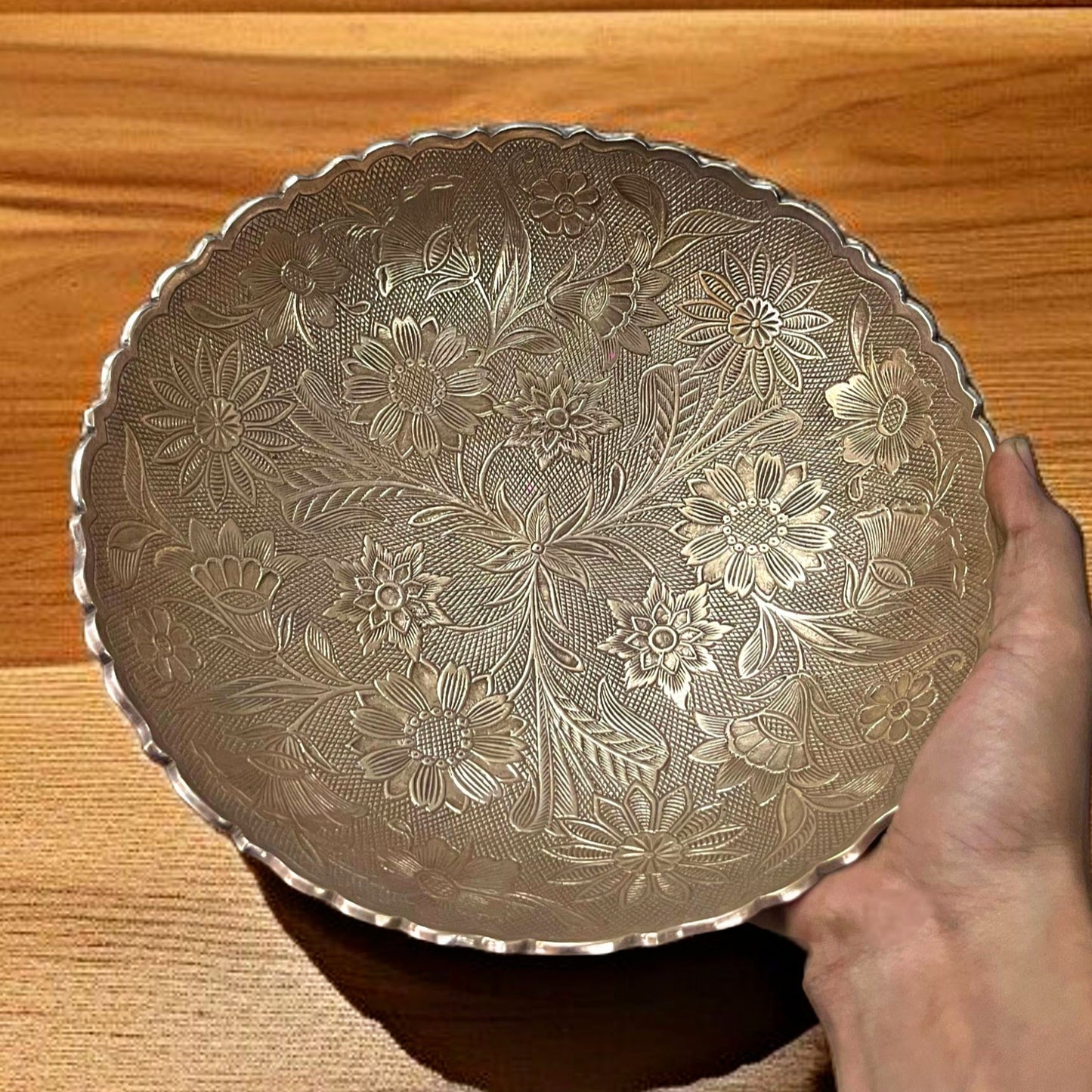 Antique Brass Serving Bowl | Pital Traditional Kitchenware