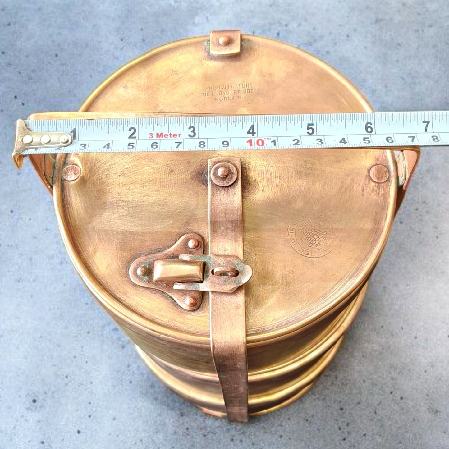 Antique Brass 100 years old Tiffin Dabba | Pital Traditional Lunch Box