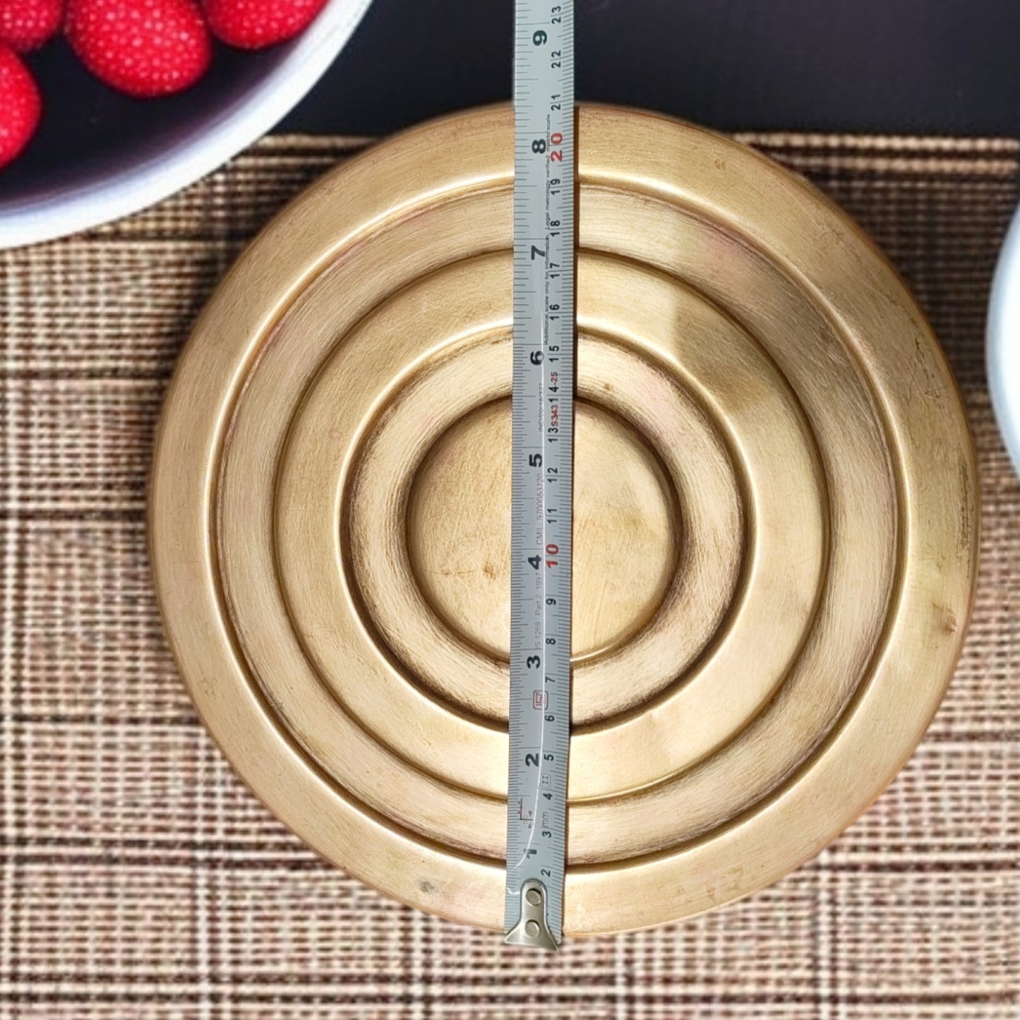 Antique Pital Storage Dabba Pair | Traditional Brass Utility Decor