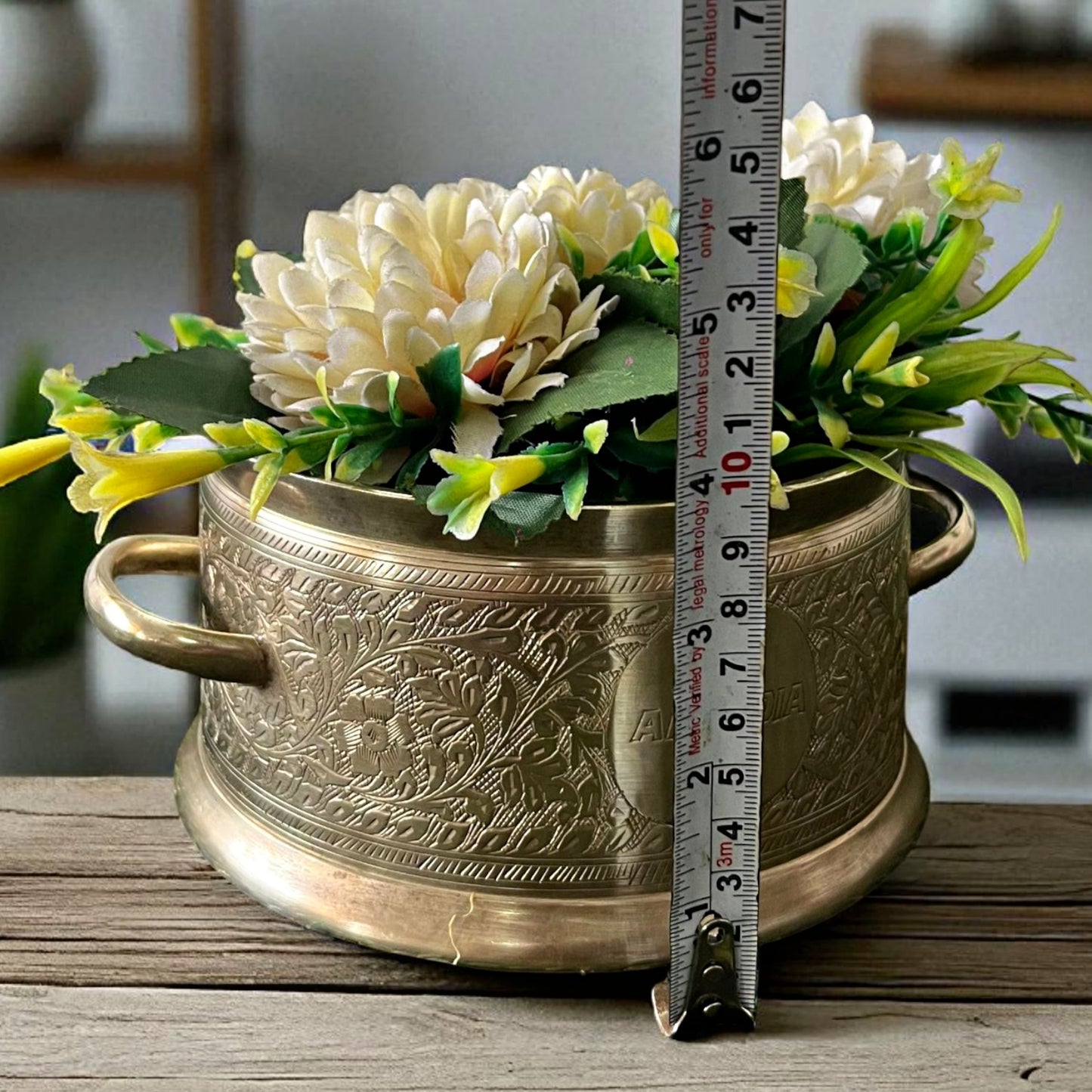 Antique Brass Planter from AI | Traditional Garden Décor