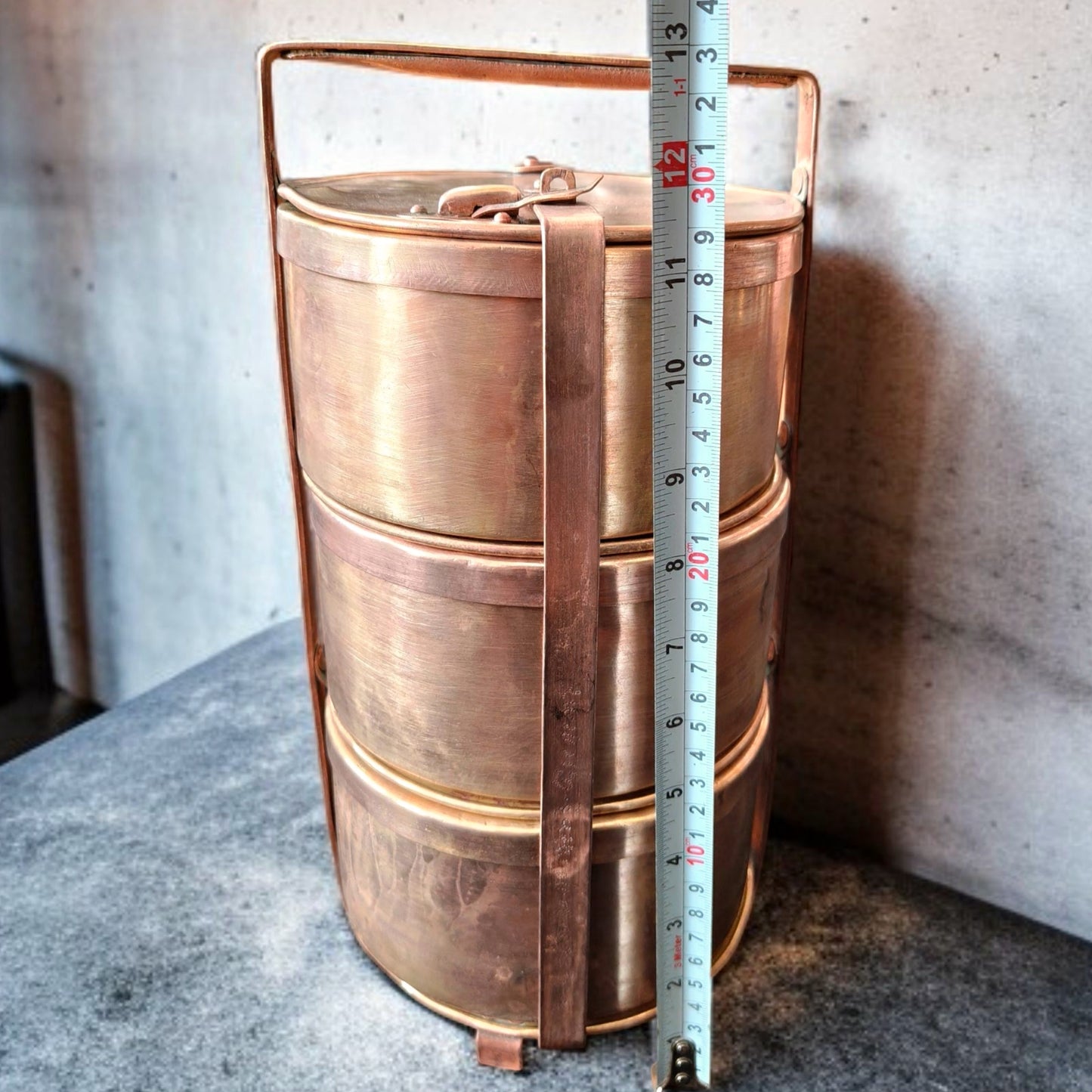 Antique Brass 100 years old Tiffin Dabba | Pital Traditional Lunch Box