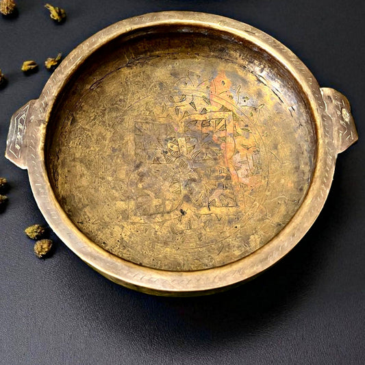 Antique Brass Urli | Traditional Décor & Festive Bowl