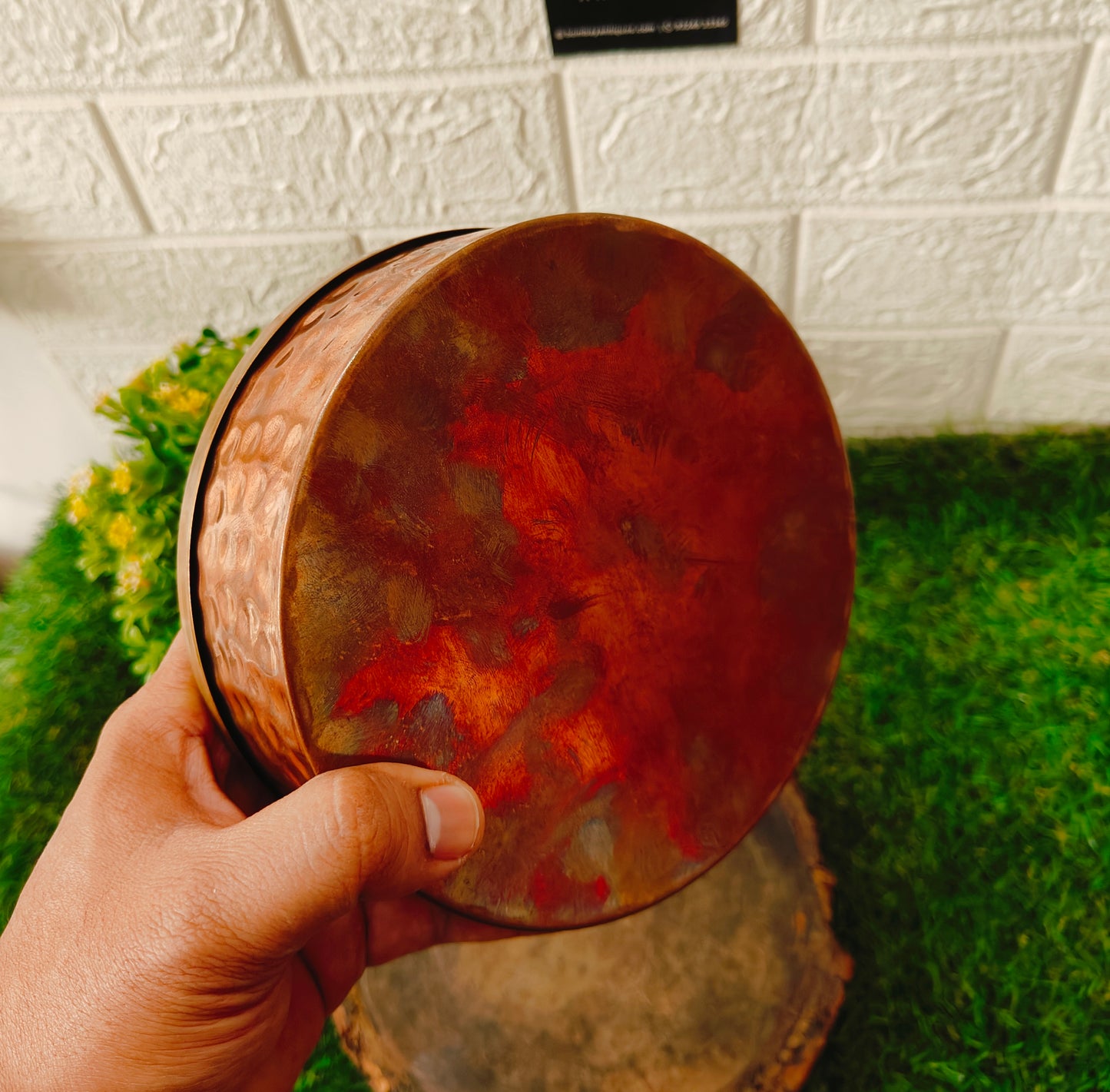 Vintage Rare Copper Brass Medium Size Storage Box