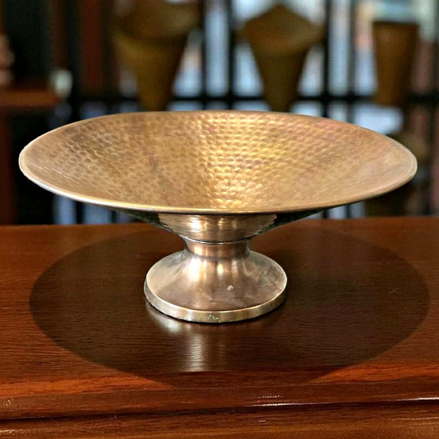 Antique Brass Urli with Stand in Pair | Traditional Decor & Serving Bowls