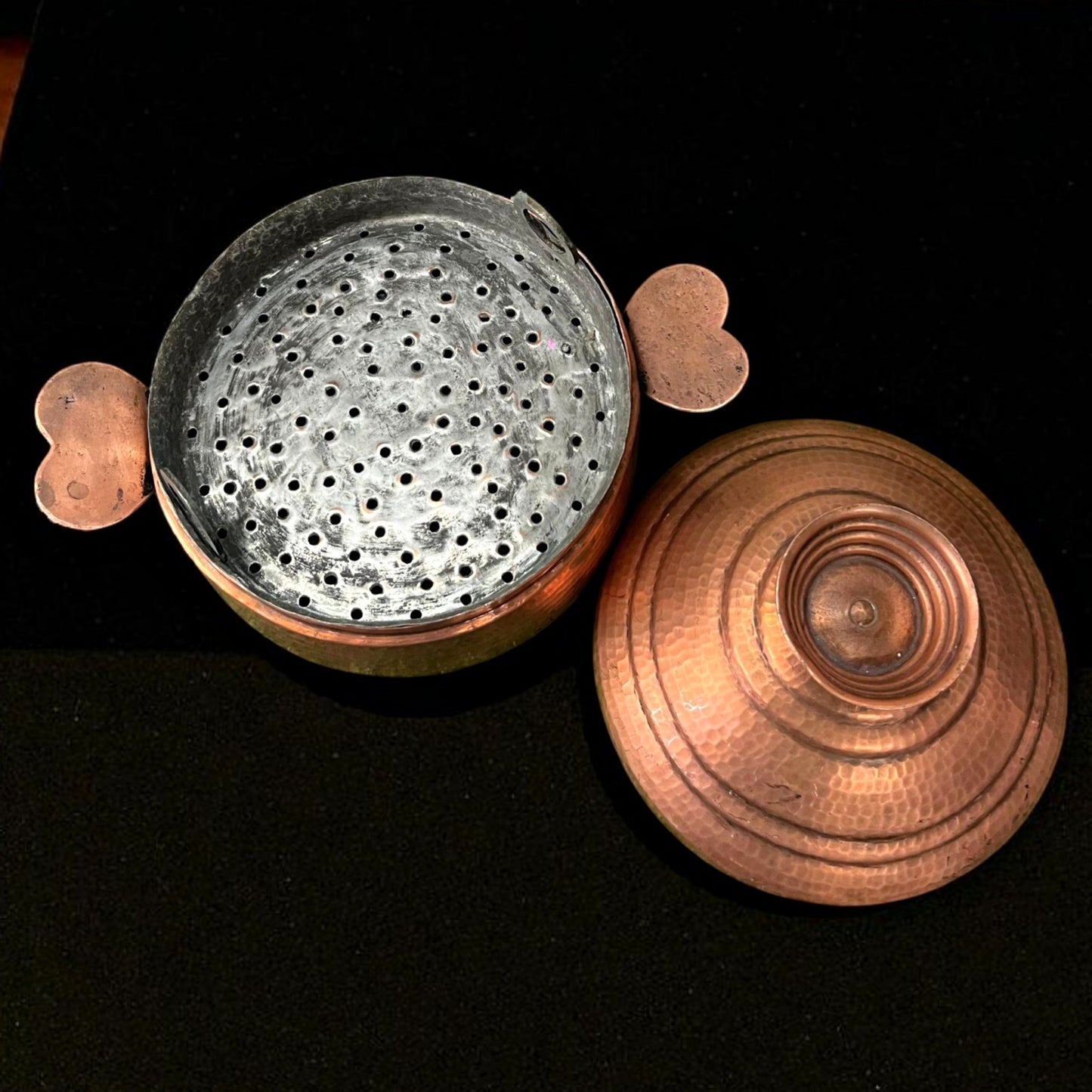 Antique Copper Modak Patra | Traditional Cooking Vessel