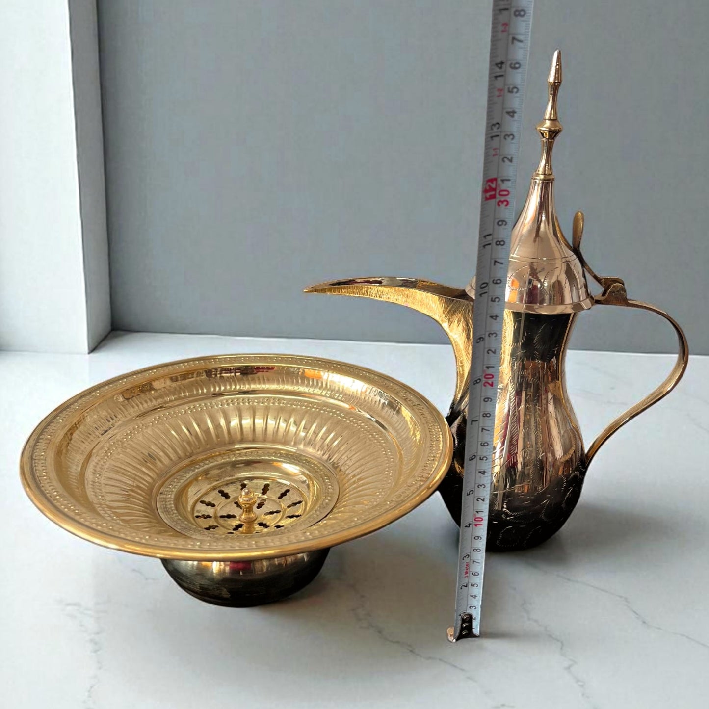 Brand New Brass Hand Wash Jug Set | Pital Traditional Bathware