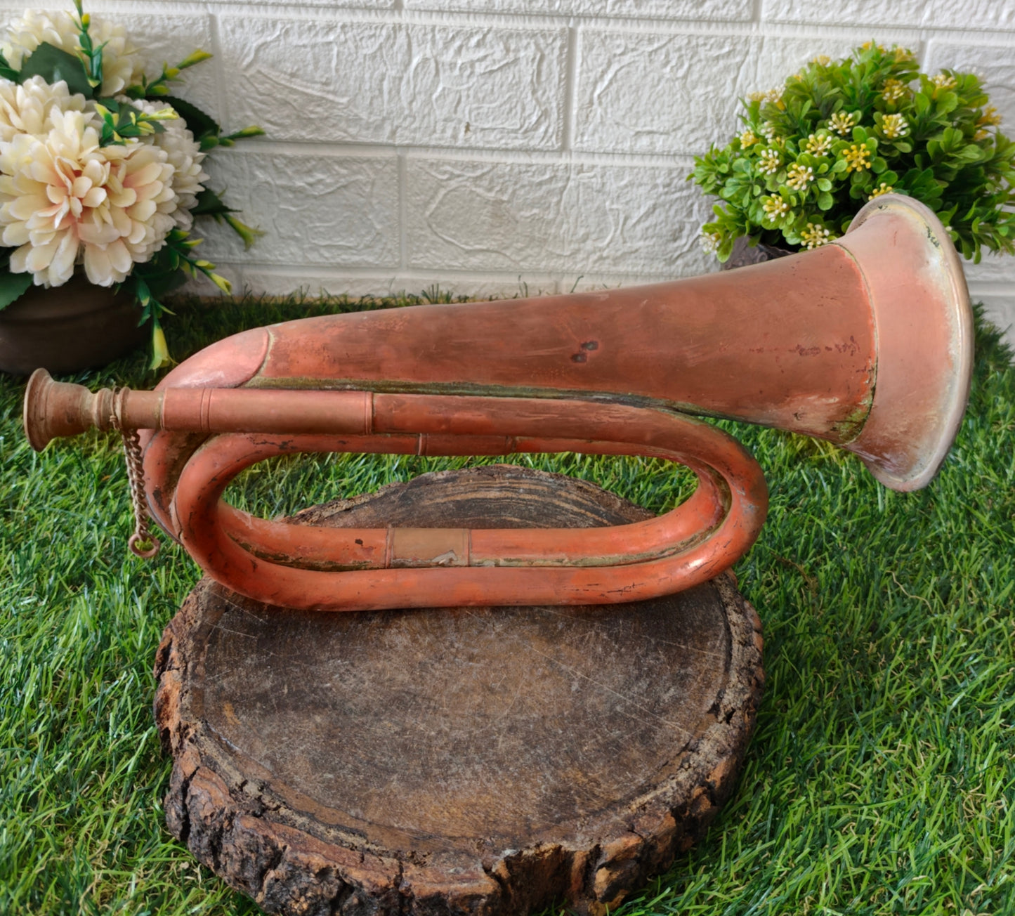 Antique Copper Bugle