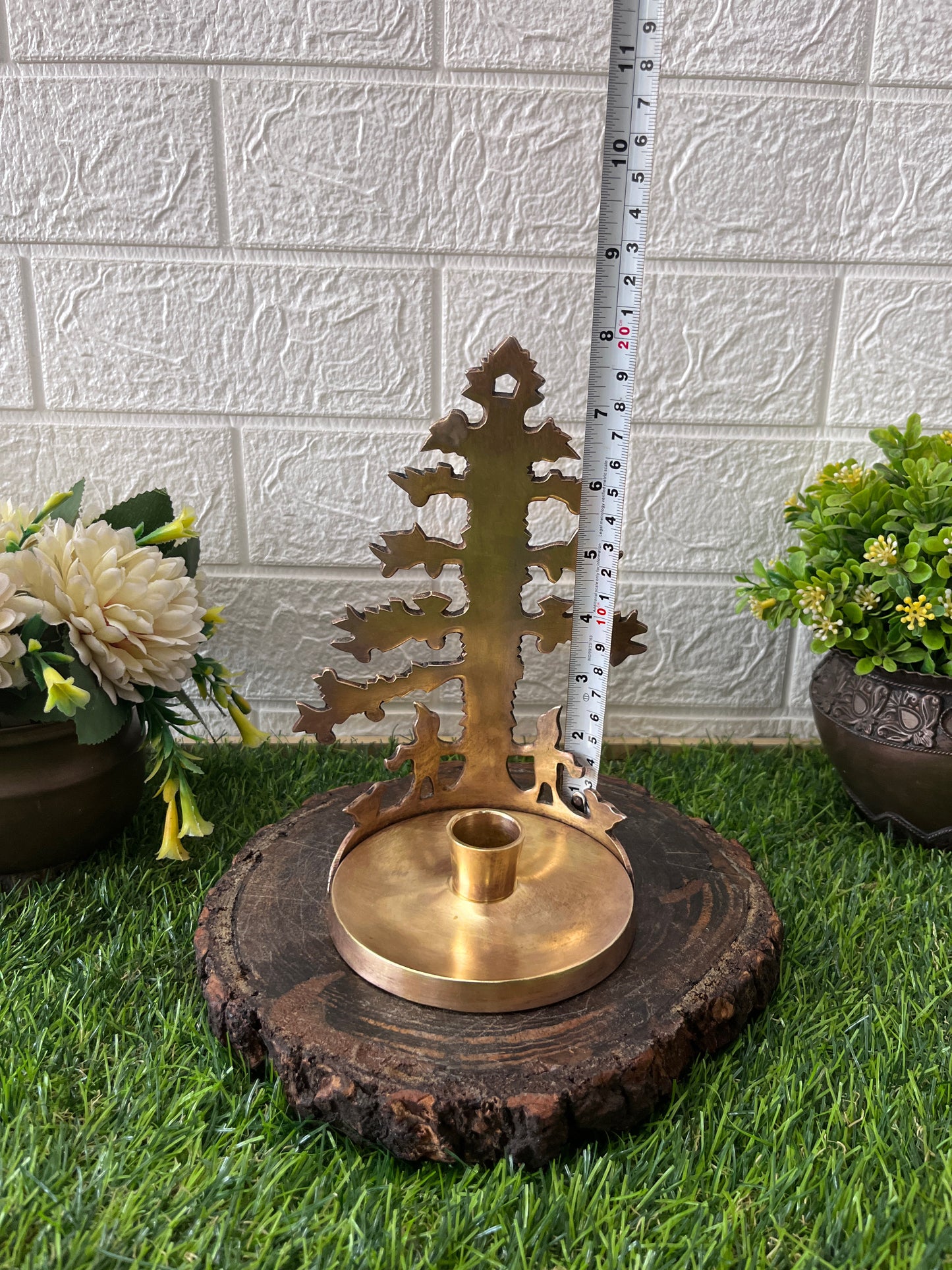 Brass Candle Holder - Antique Mombatti Stand