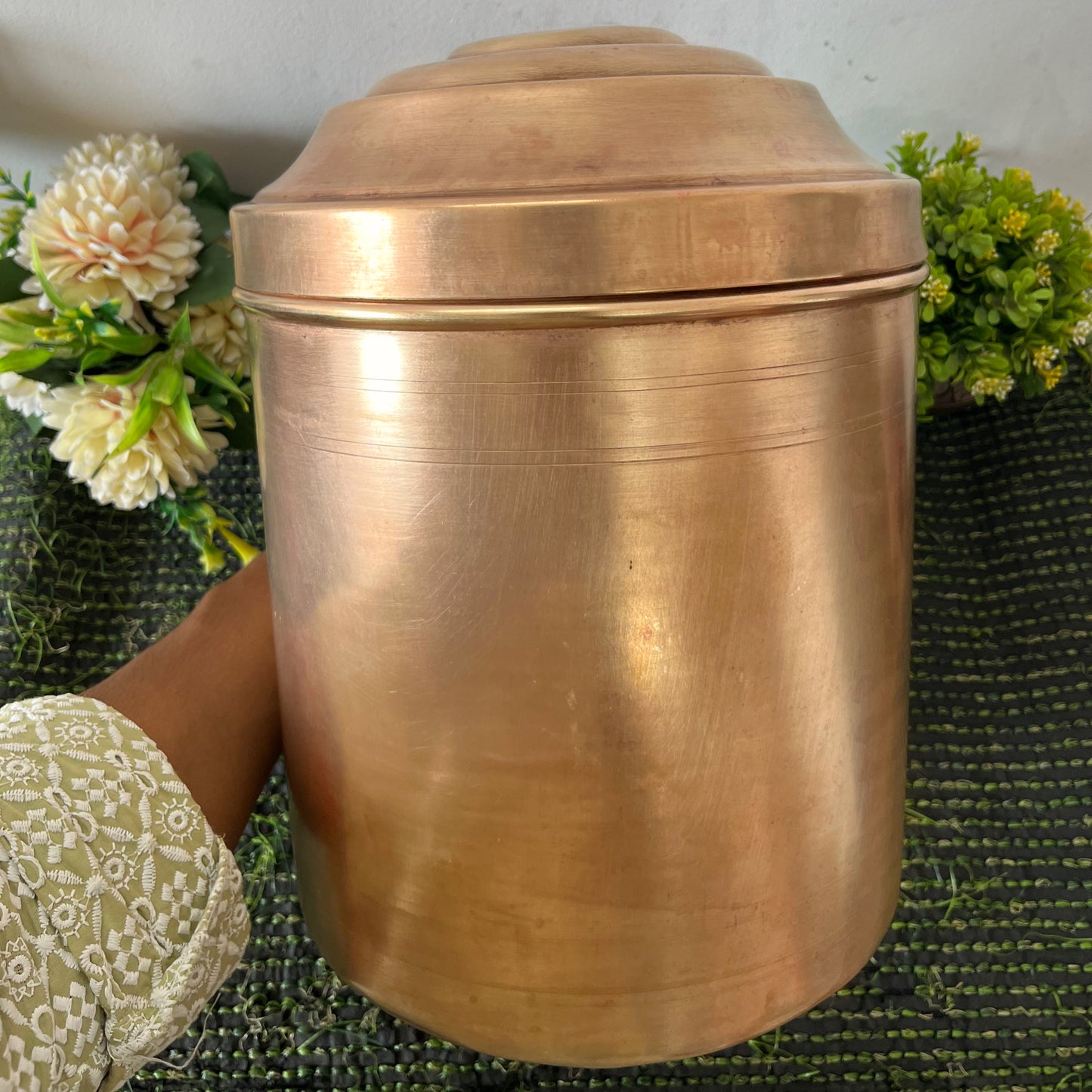 Brass Big Storage Container by Bombay Antiques