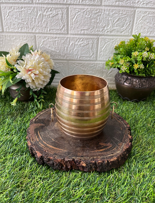 Brass Flower Bowl- Antique Decor Item