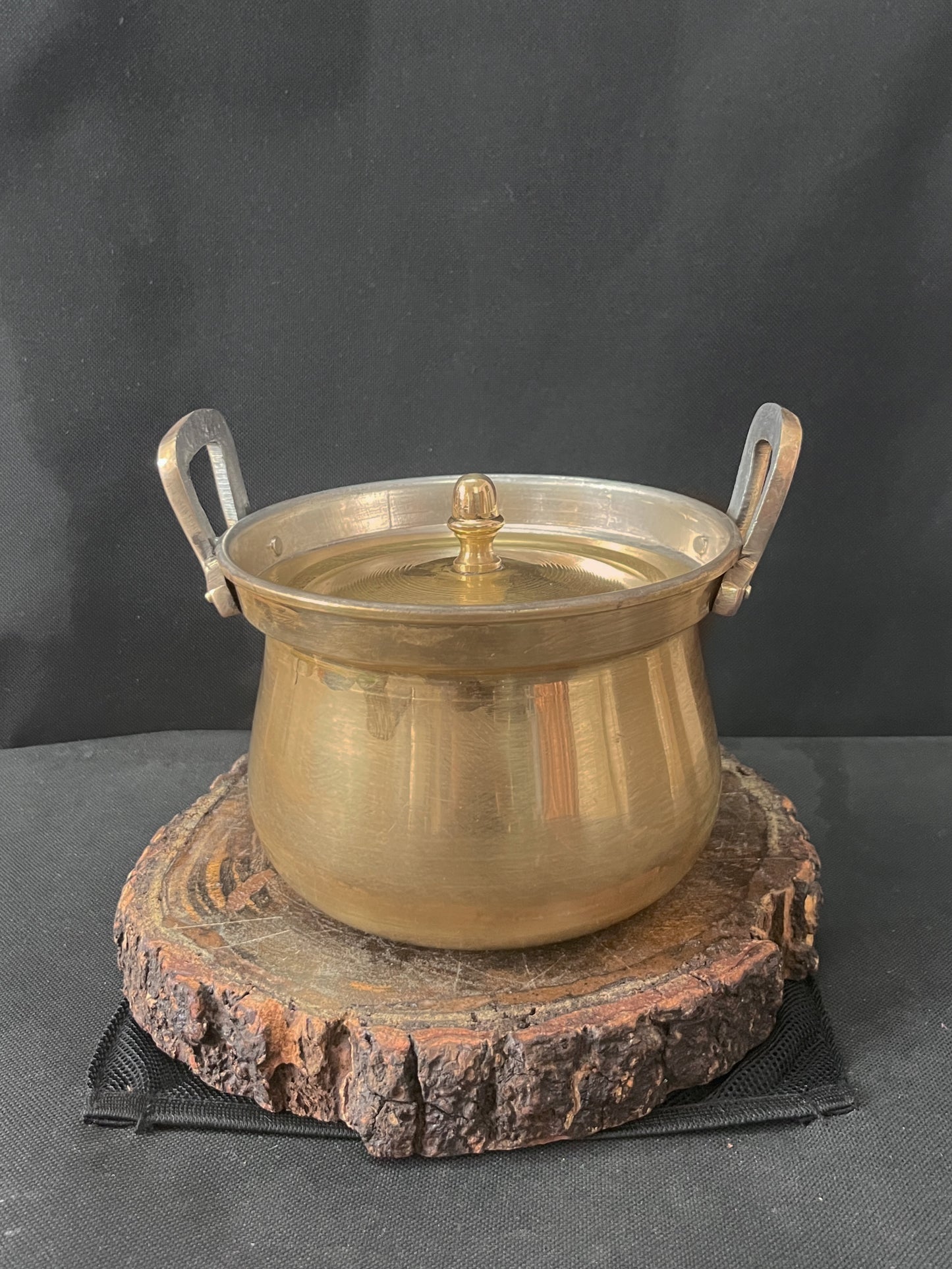 Brass Vintage Medium Size Cha Patra - Bombay Antiques Approved