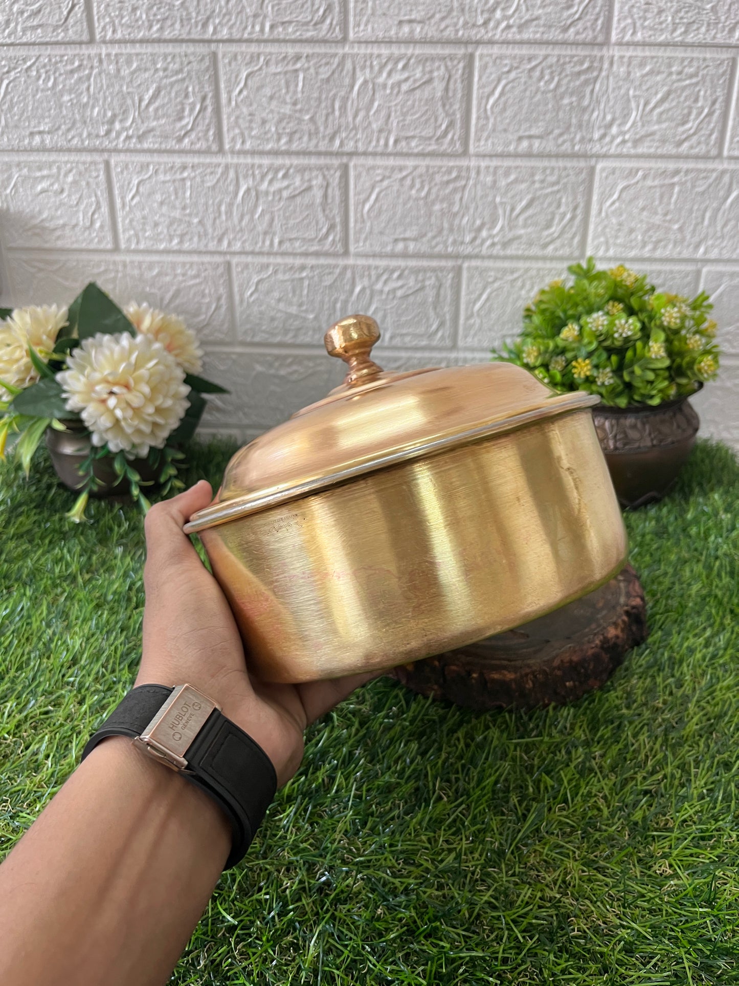 Brass Roti Dabba - Antique Chapati Box