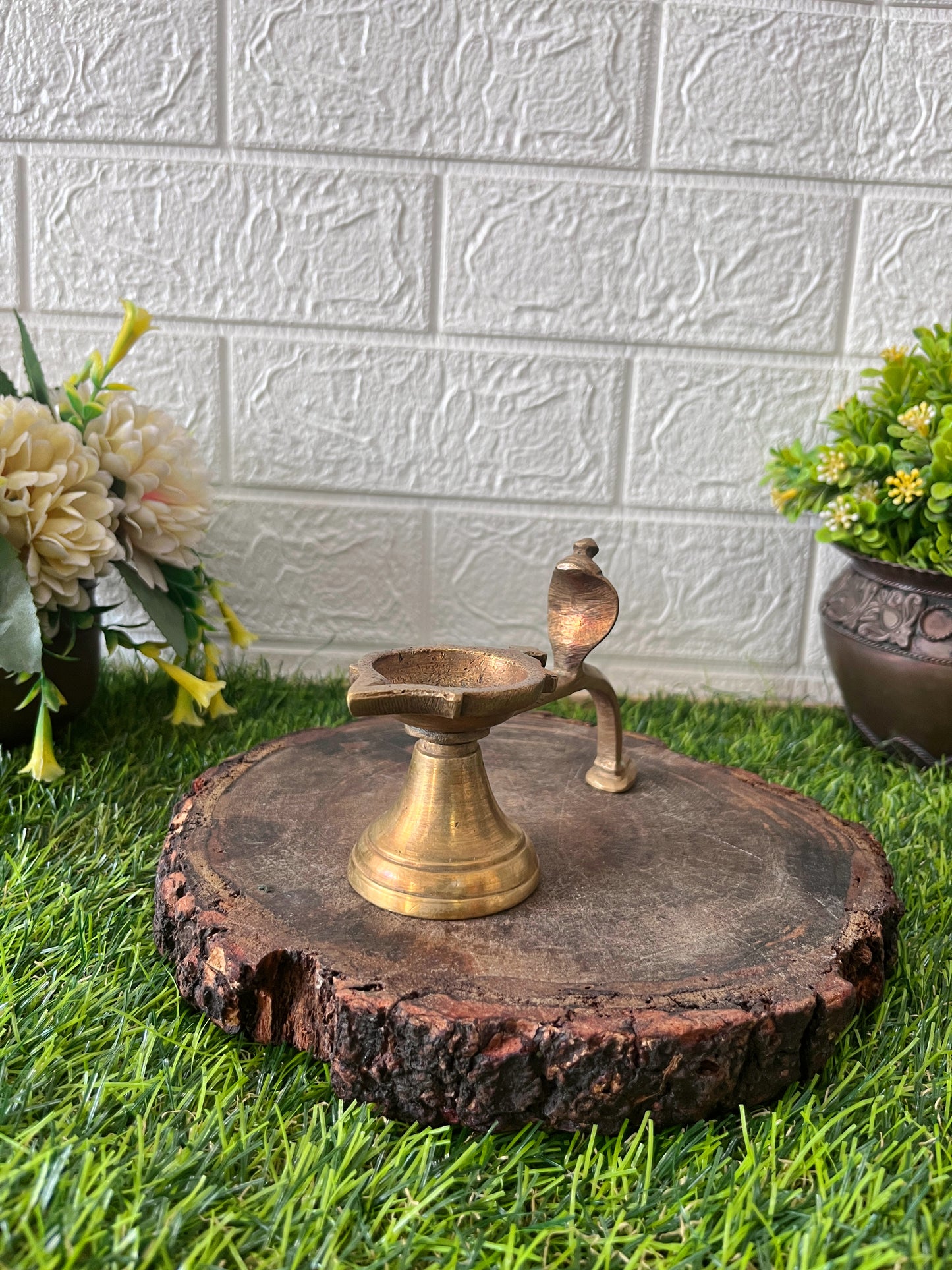 Brass Diya - Antique Oil Lamp