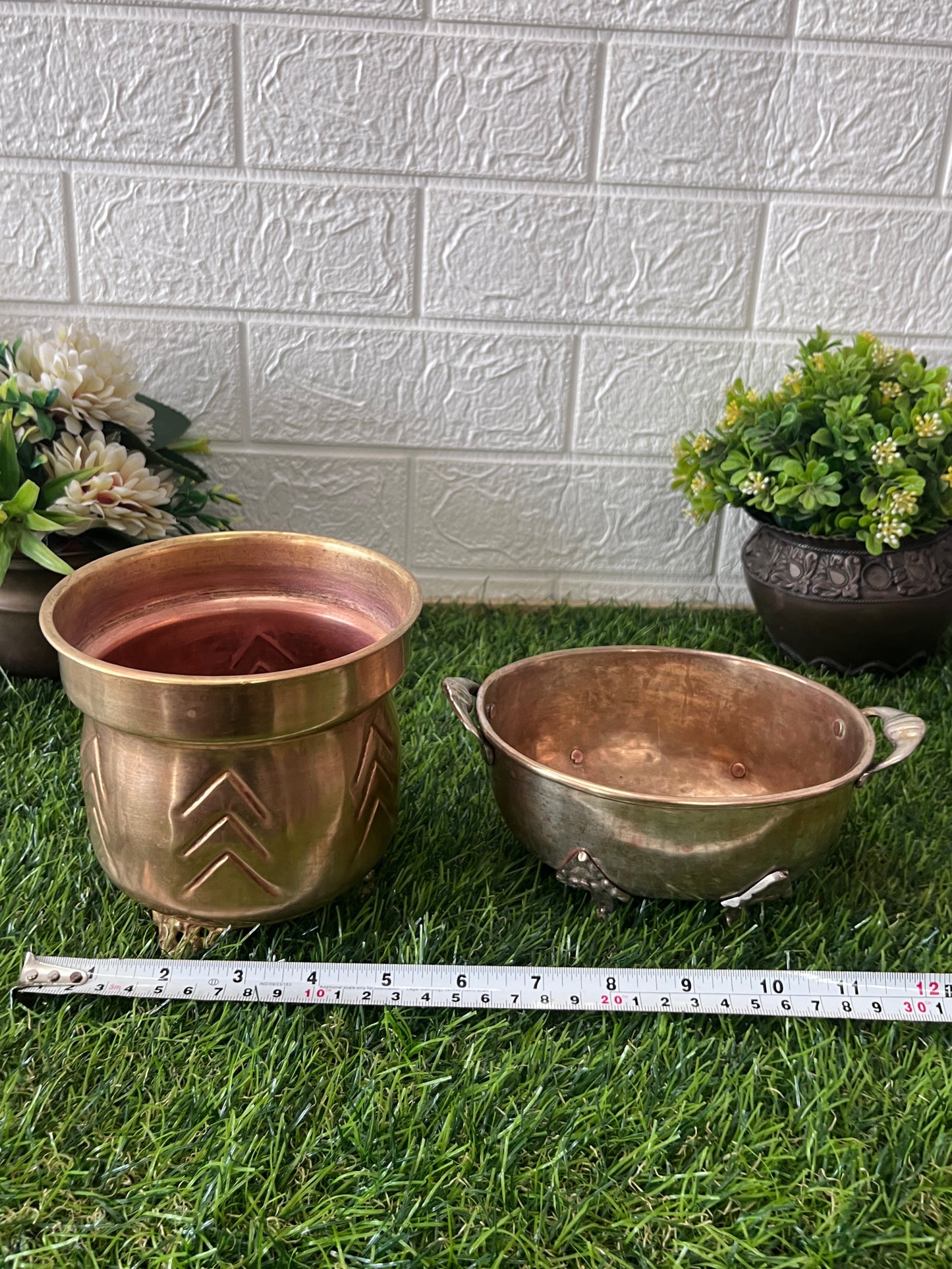 Brass Flower Pot - Antique Decors