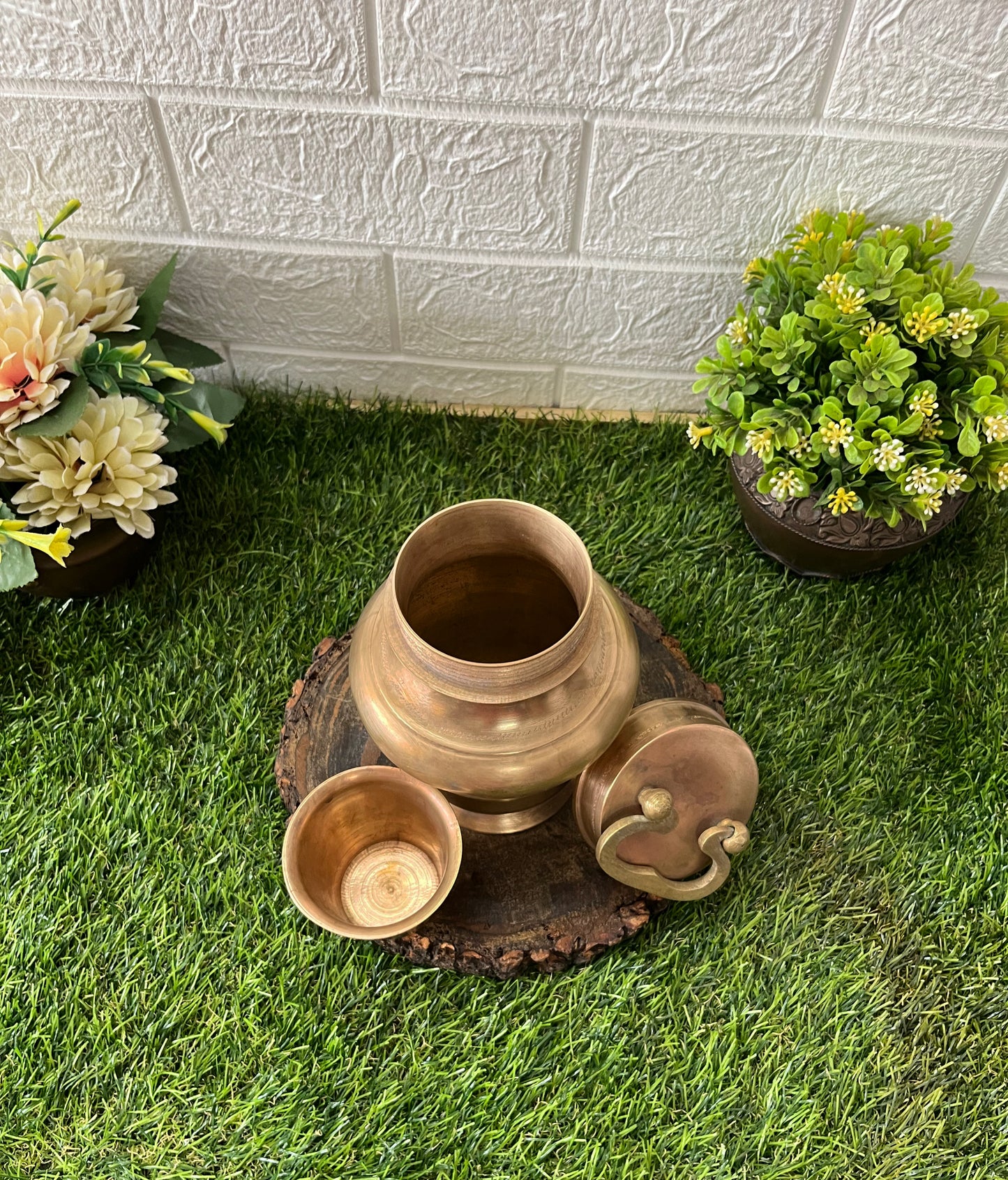 Antique Rare Brass Gangajal Lota