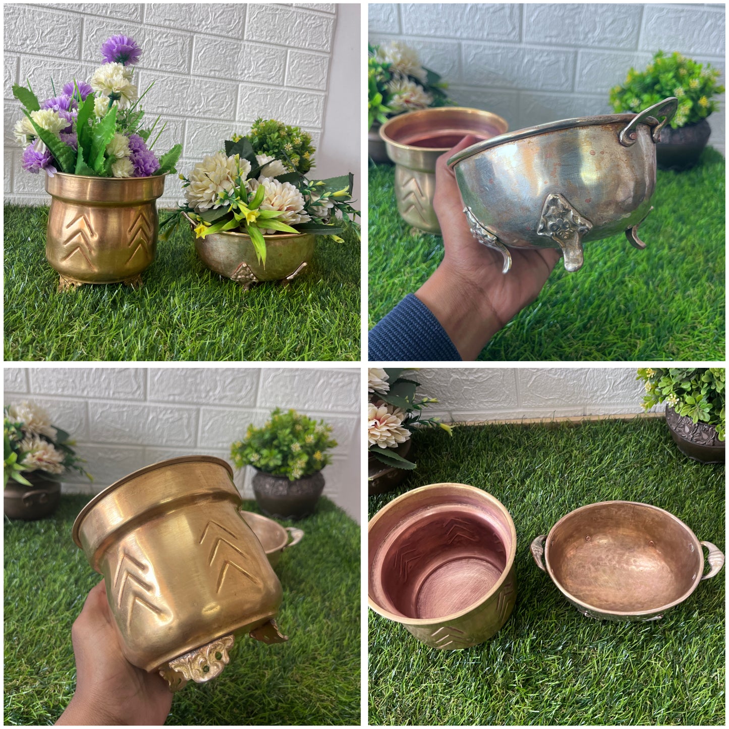 Brass Flower Pot - Antique Decors