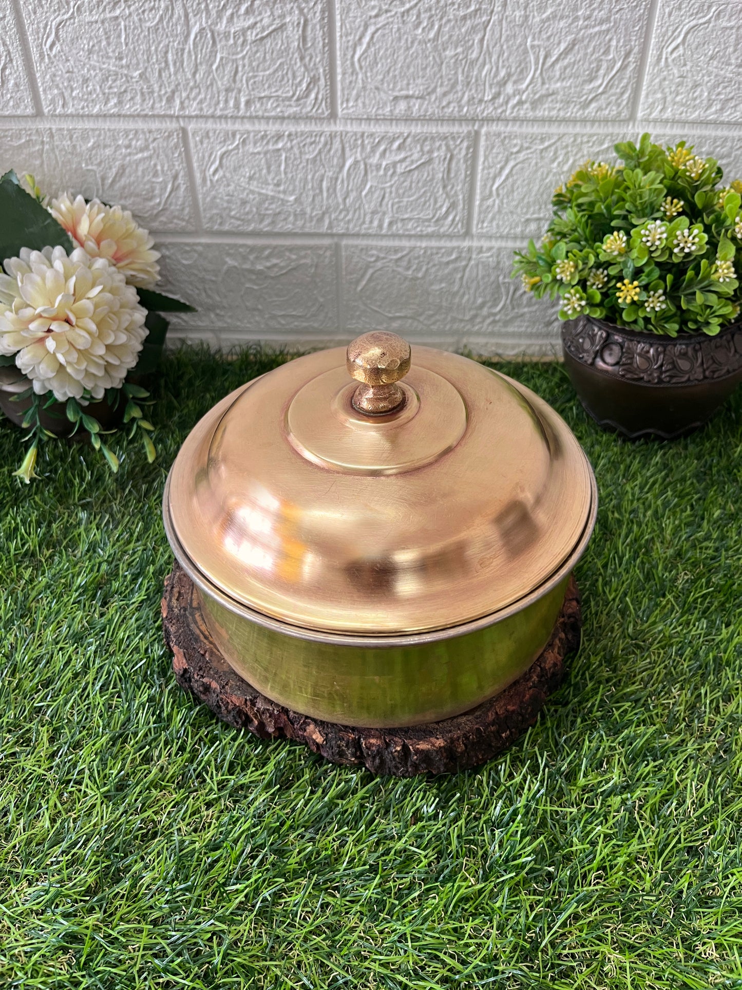 Brass Roti Dabba - Antique Chapati Box