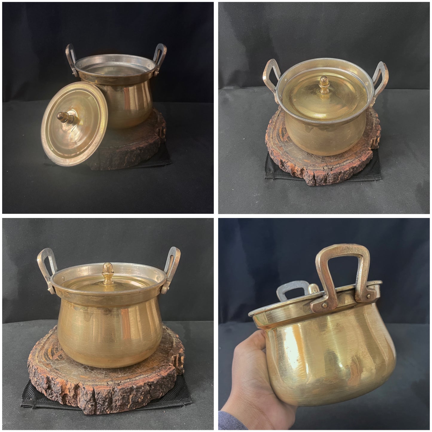 Brass Vintage Medium Size Cha Patra - Bombay Antiques Approved