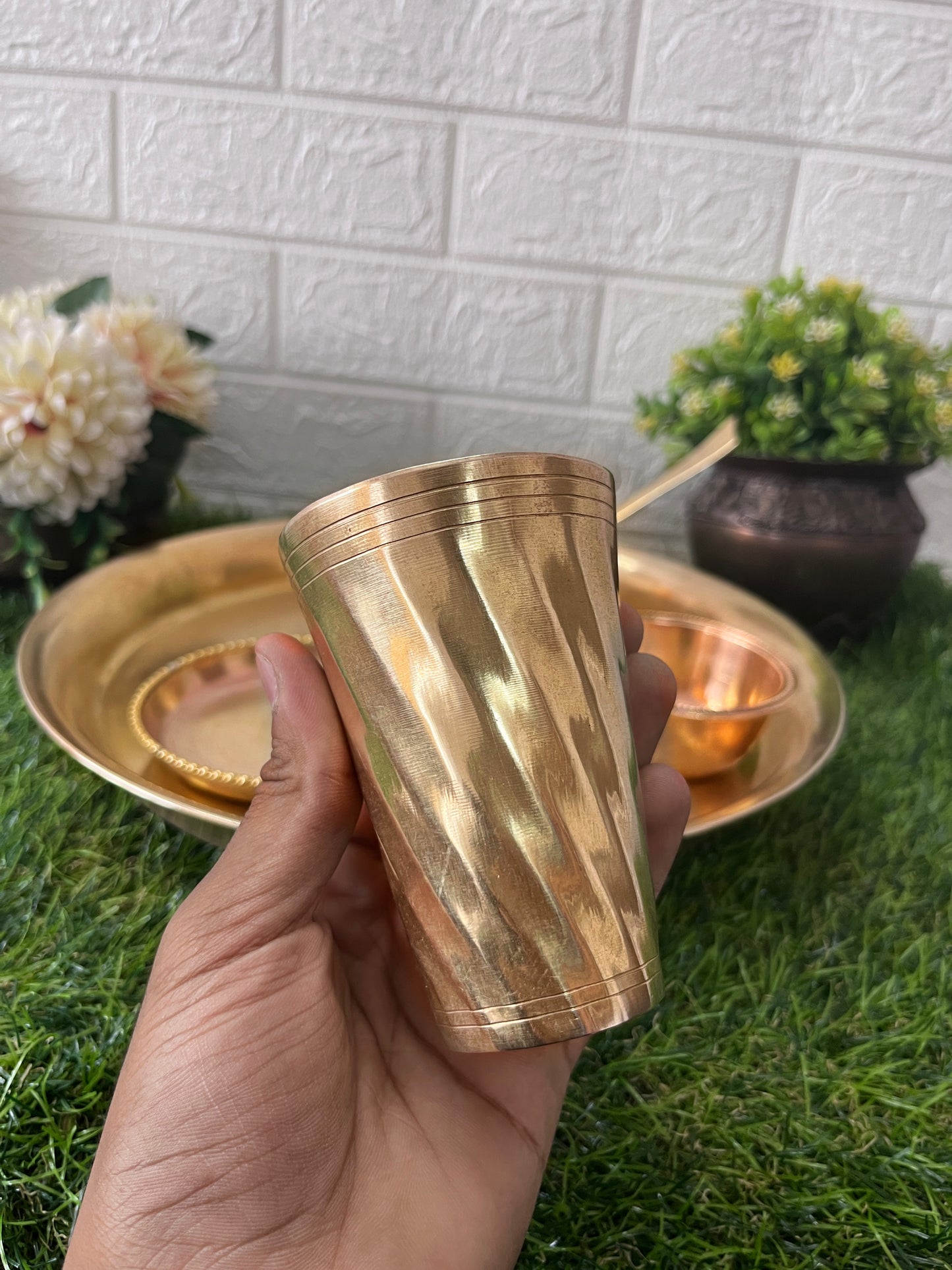 Brass Dinner Set - Antique Serving Item