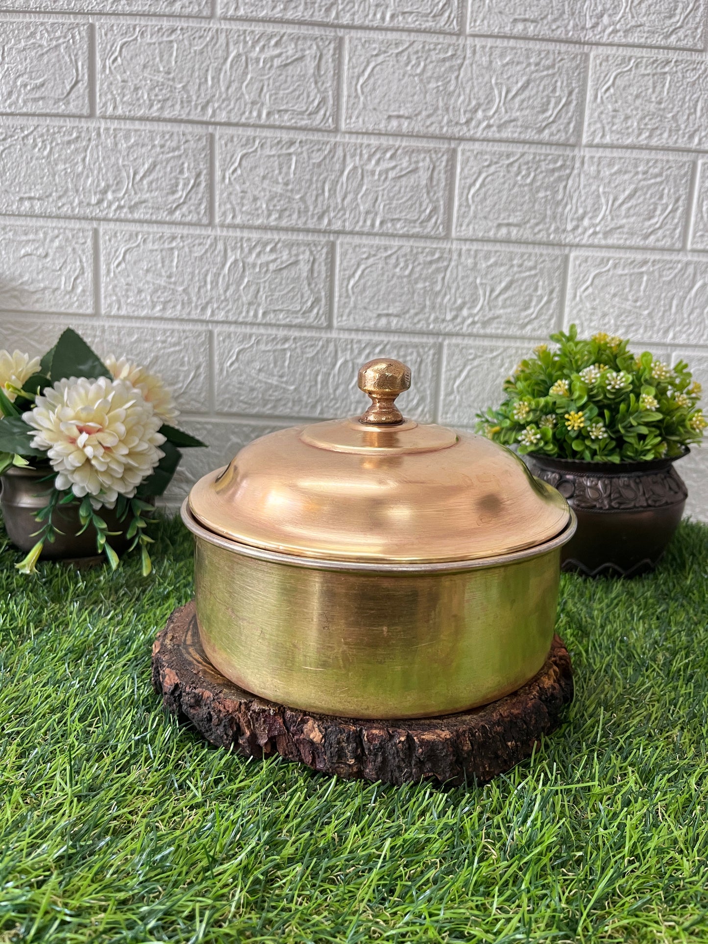 Brass Roti Dabba - Antique Chapati Box