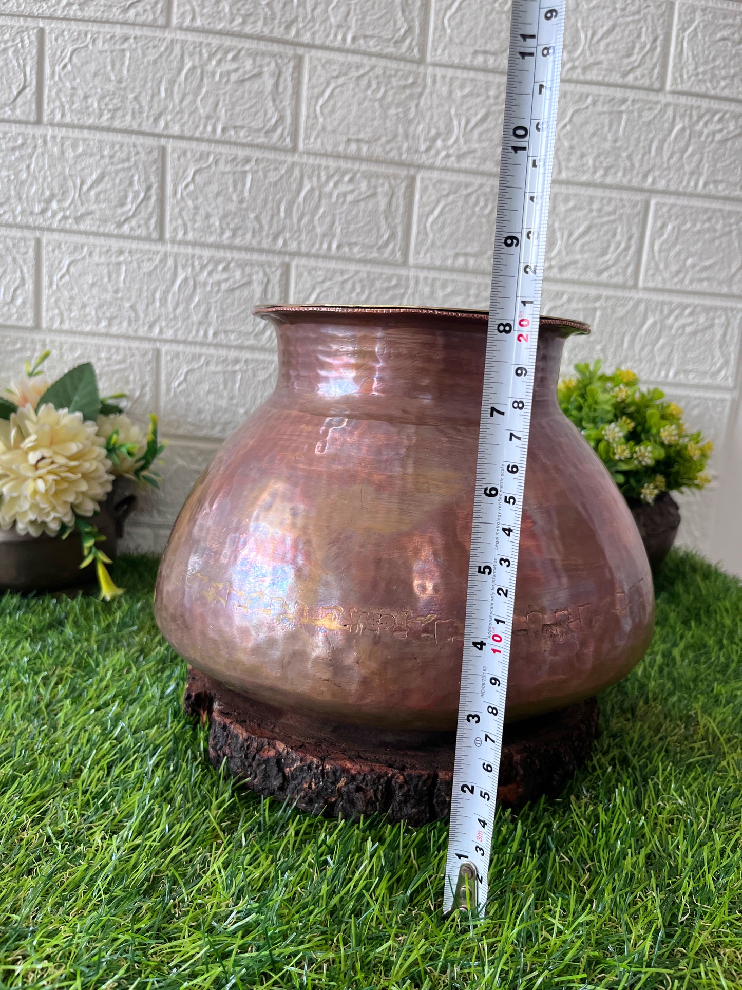 Copper Deg With Lid - Antique Copper Cooking Bolw With Dhakkan