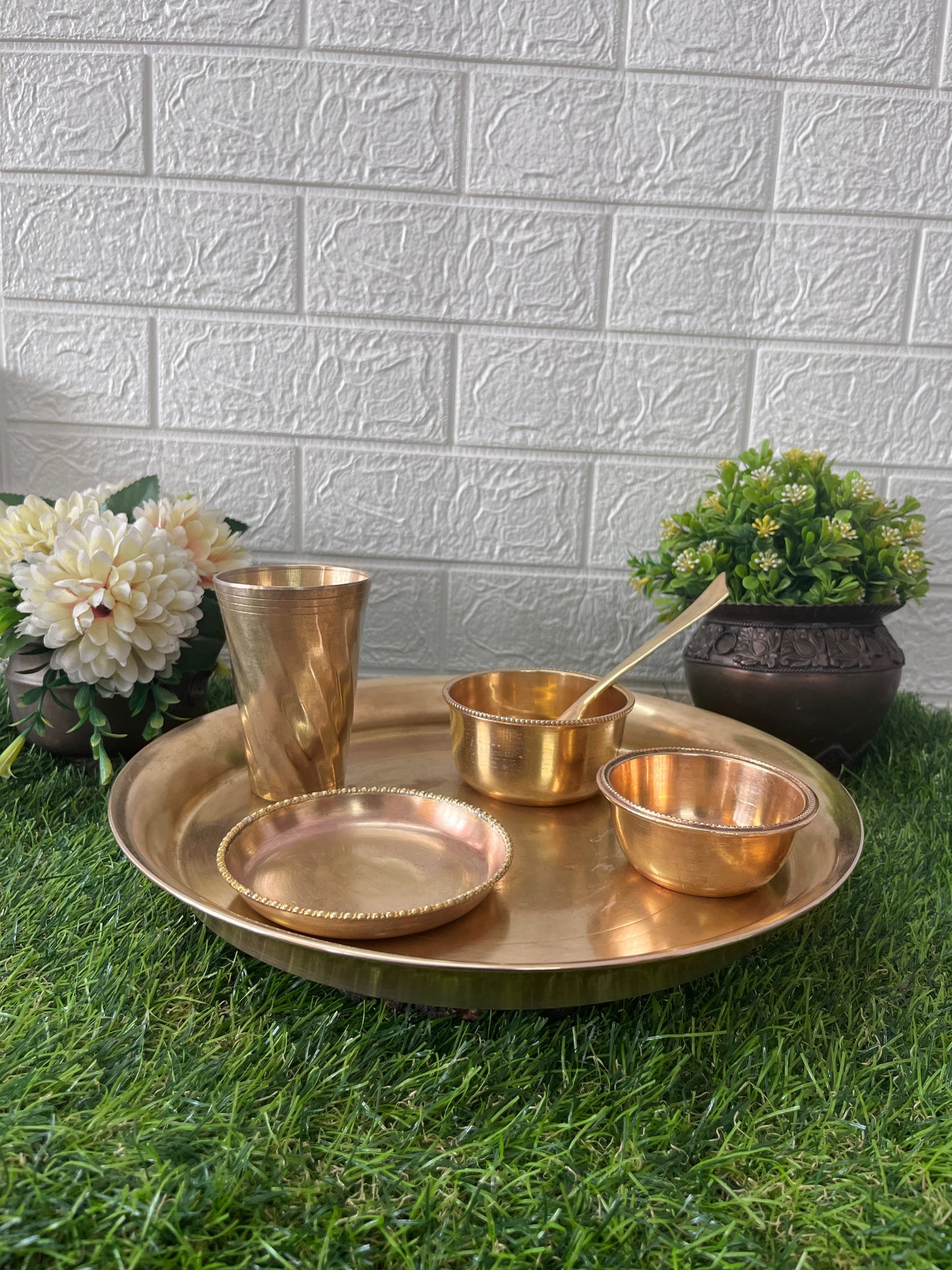 Brass Dinner Set - Antique Serving Item