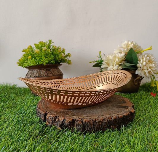 Brass Basket by Bombay Antiques