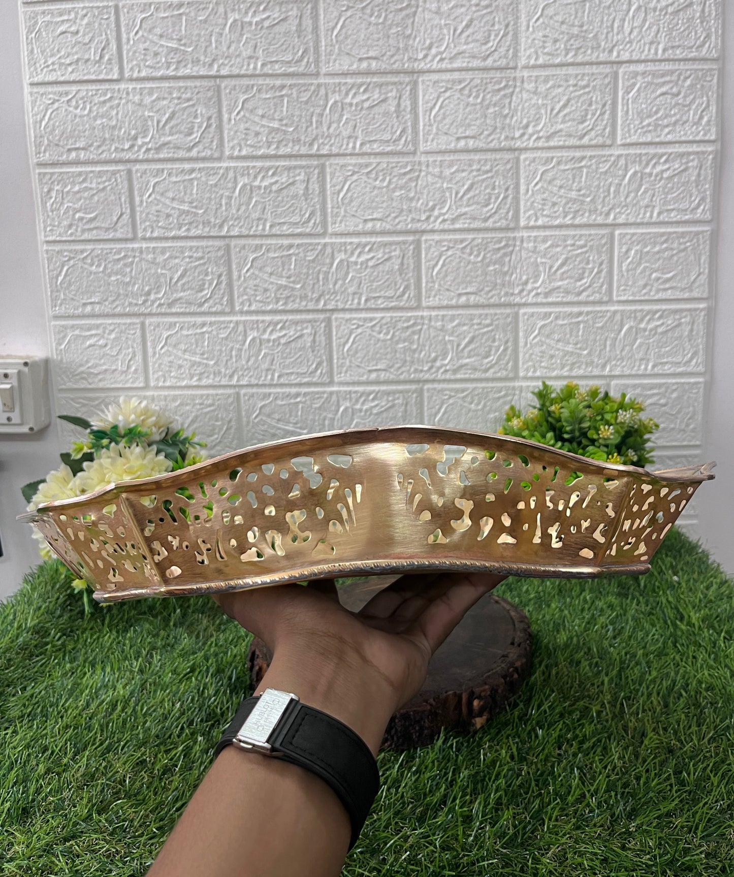 Brass Tray - Antique Serving Item