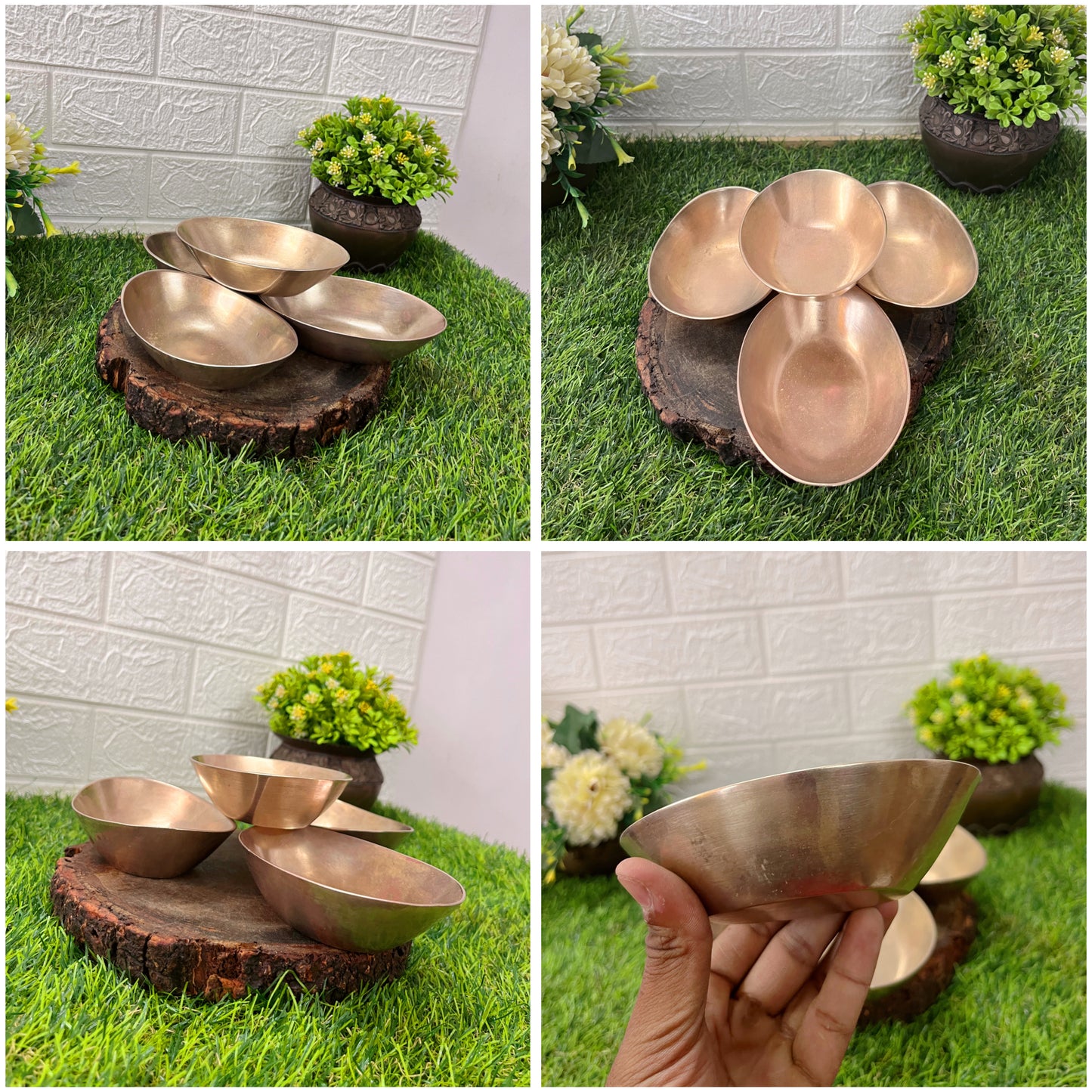 Brass Serving Bowls - Antique Serving Item